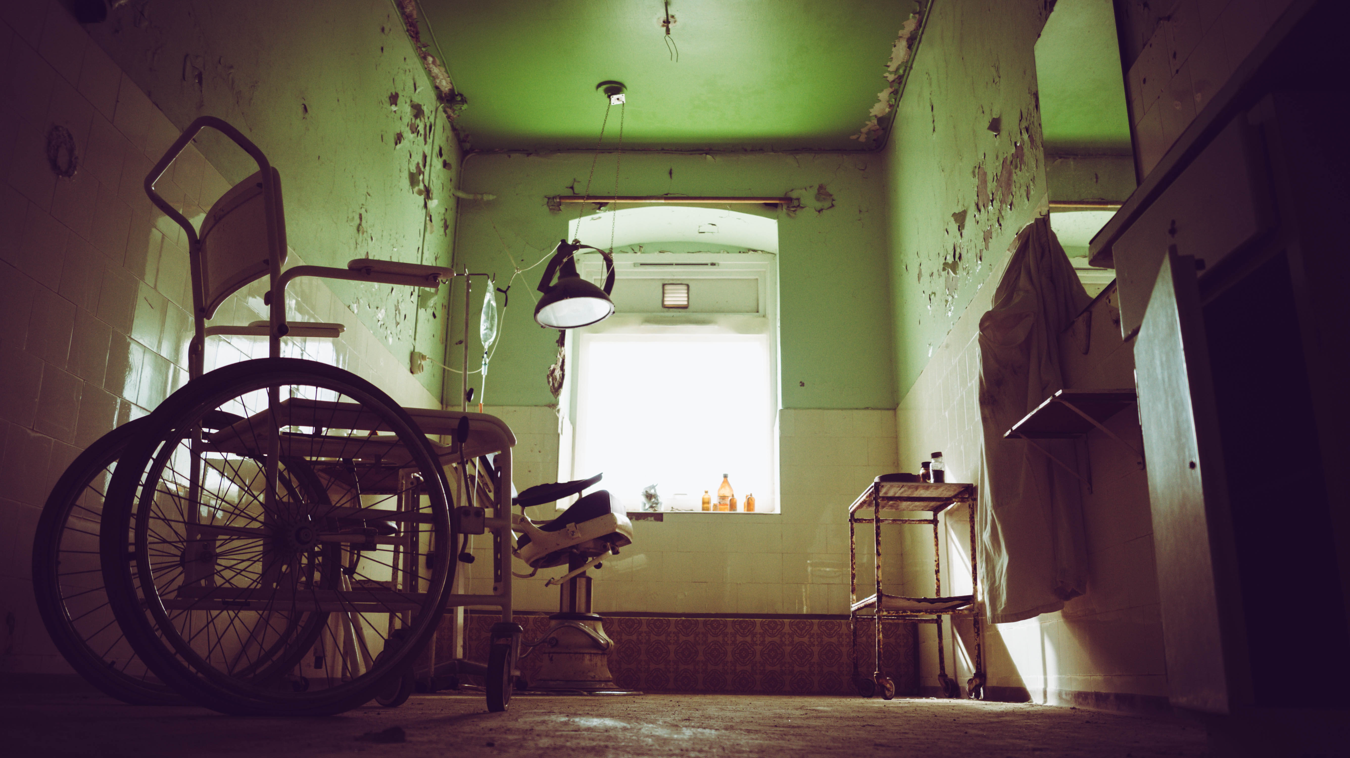 abandoned, Asylum, dentist, hospital, Urbex, Wheelchair