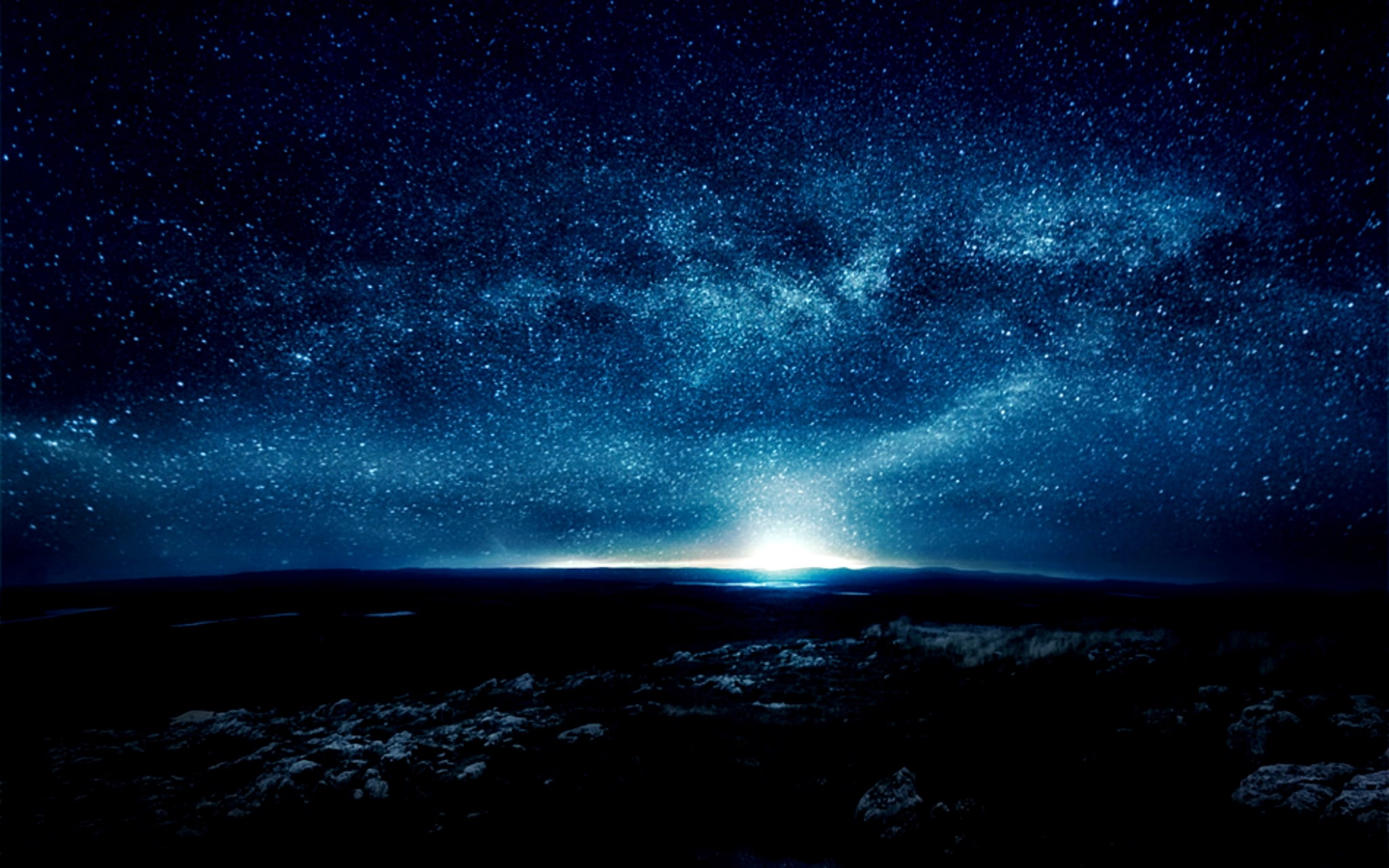 night sky screen backgrounds, star - space, galaxy, scenics - nature