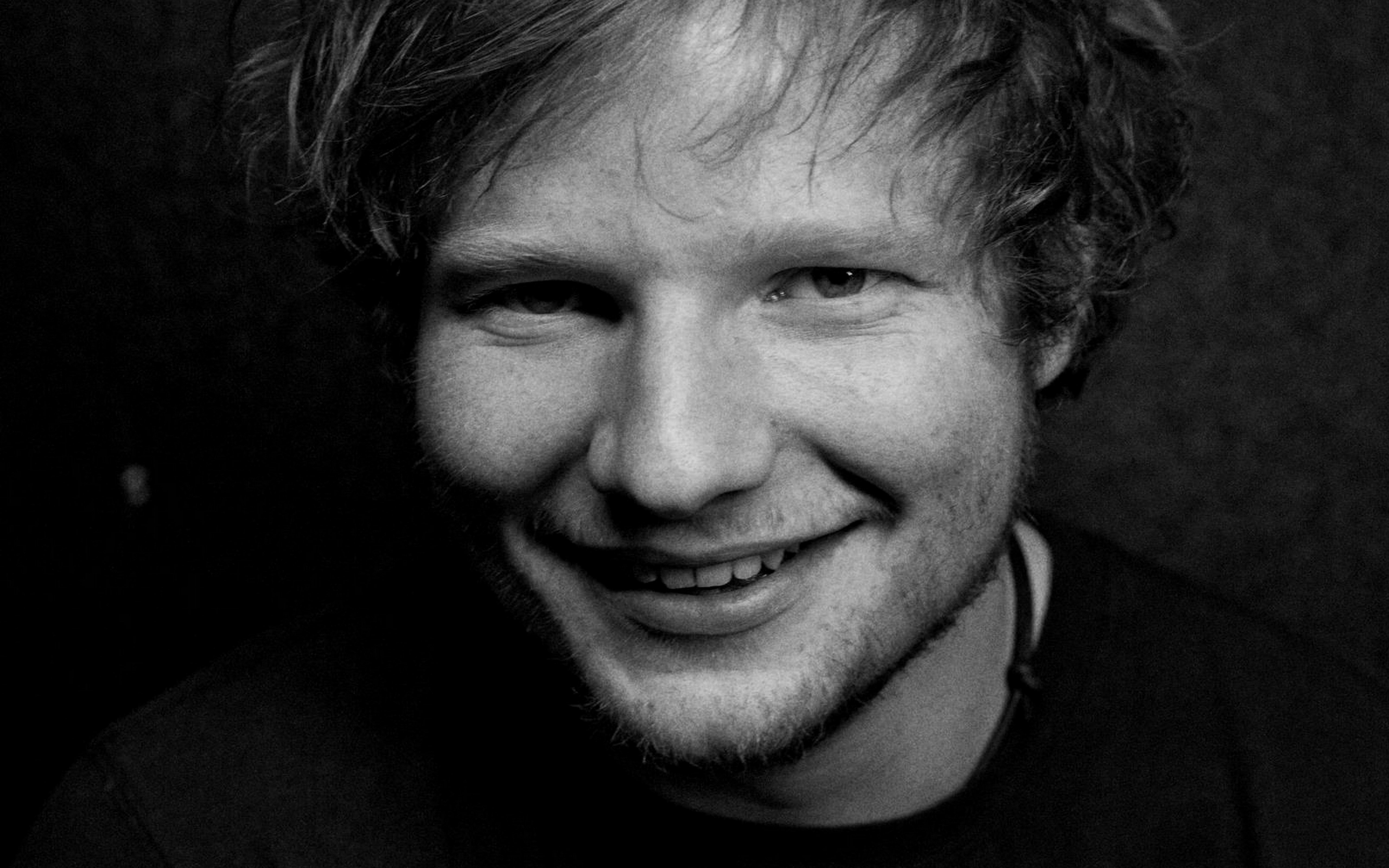 ed sheeran, portrait, headshot, smiling, looking at camera
