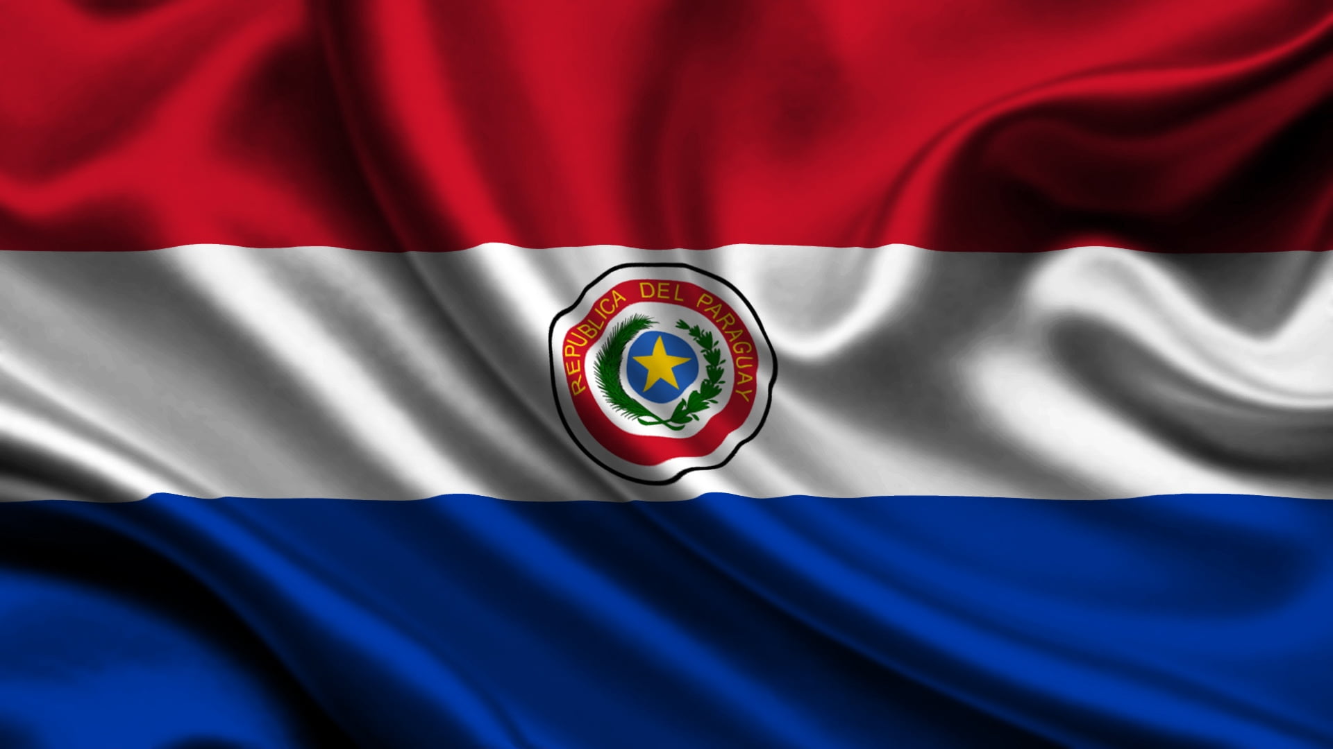 Republic of Paraguay flag, satin, symbol, star, patriotism, national Landmark
