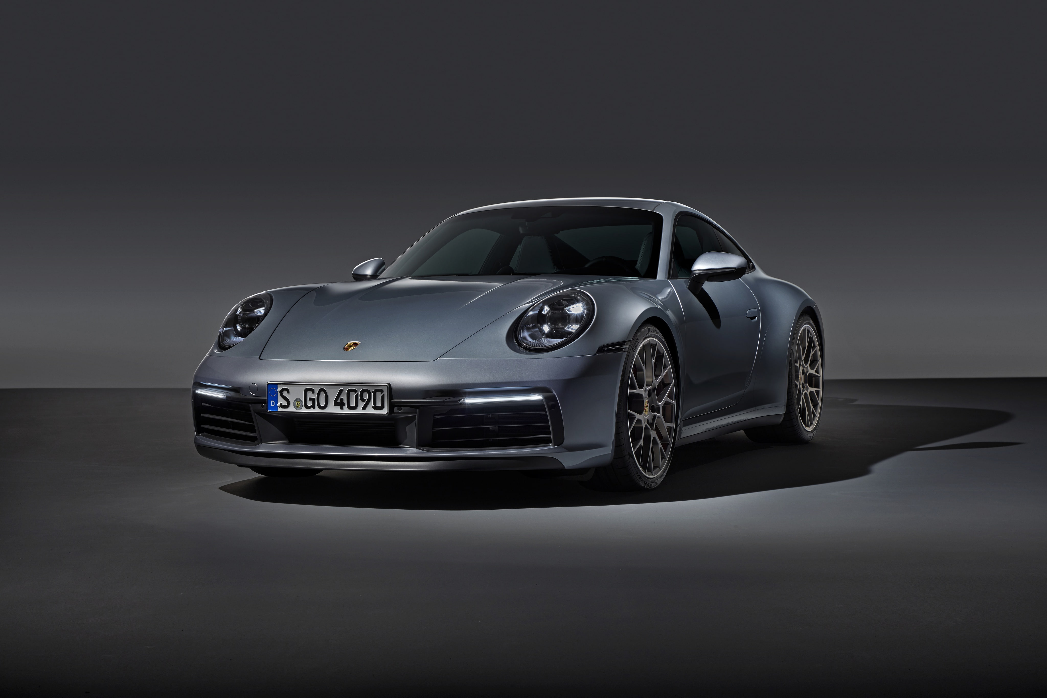 grey, background, coupe, 911, Porsche, Carrera 4S, 992, 2019