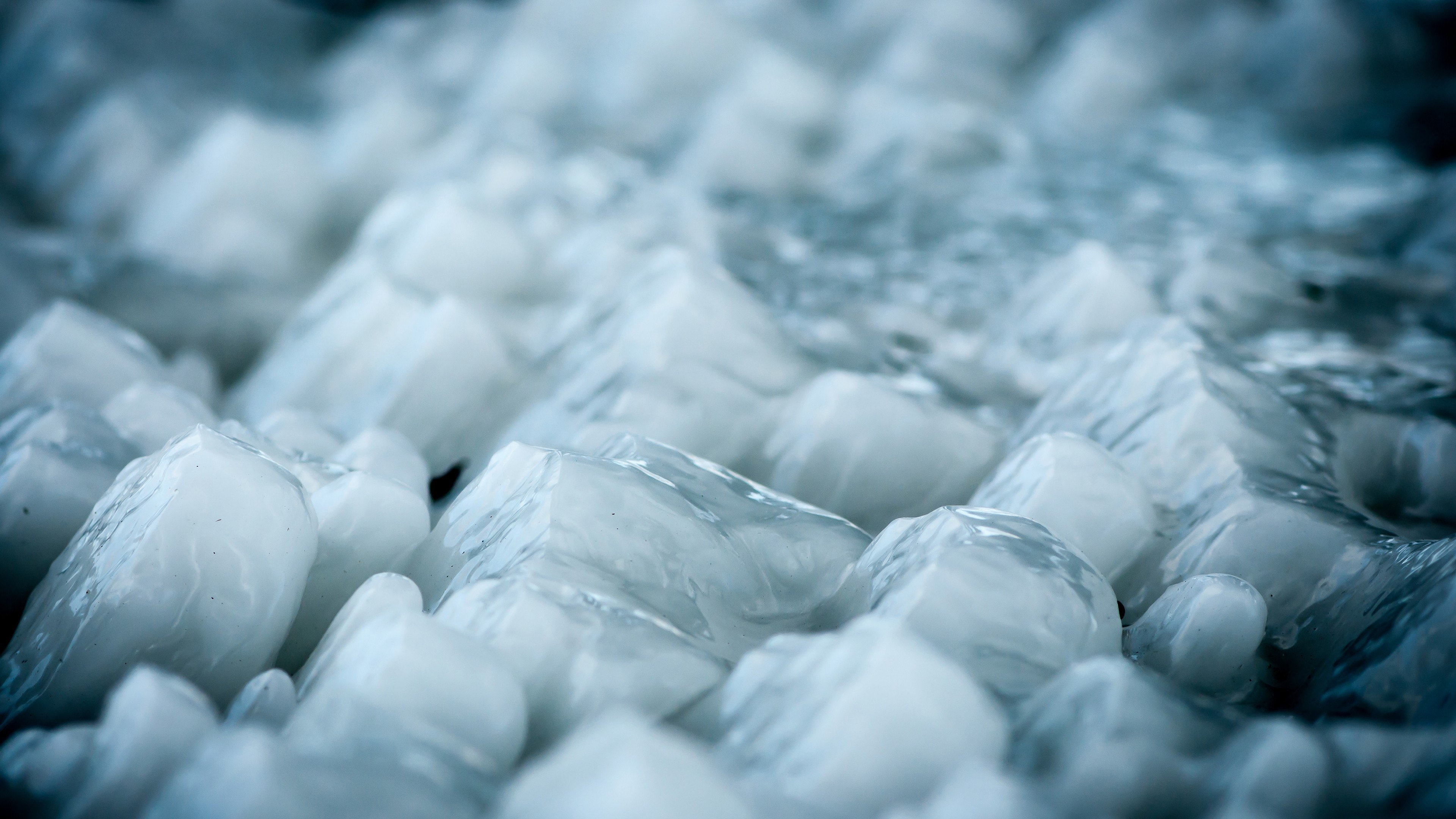 cube, ice, macro