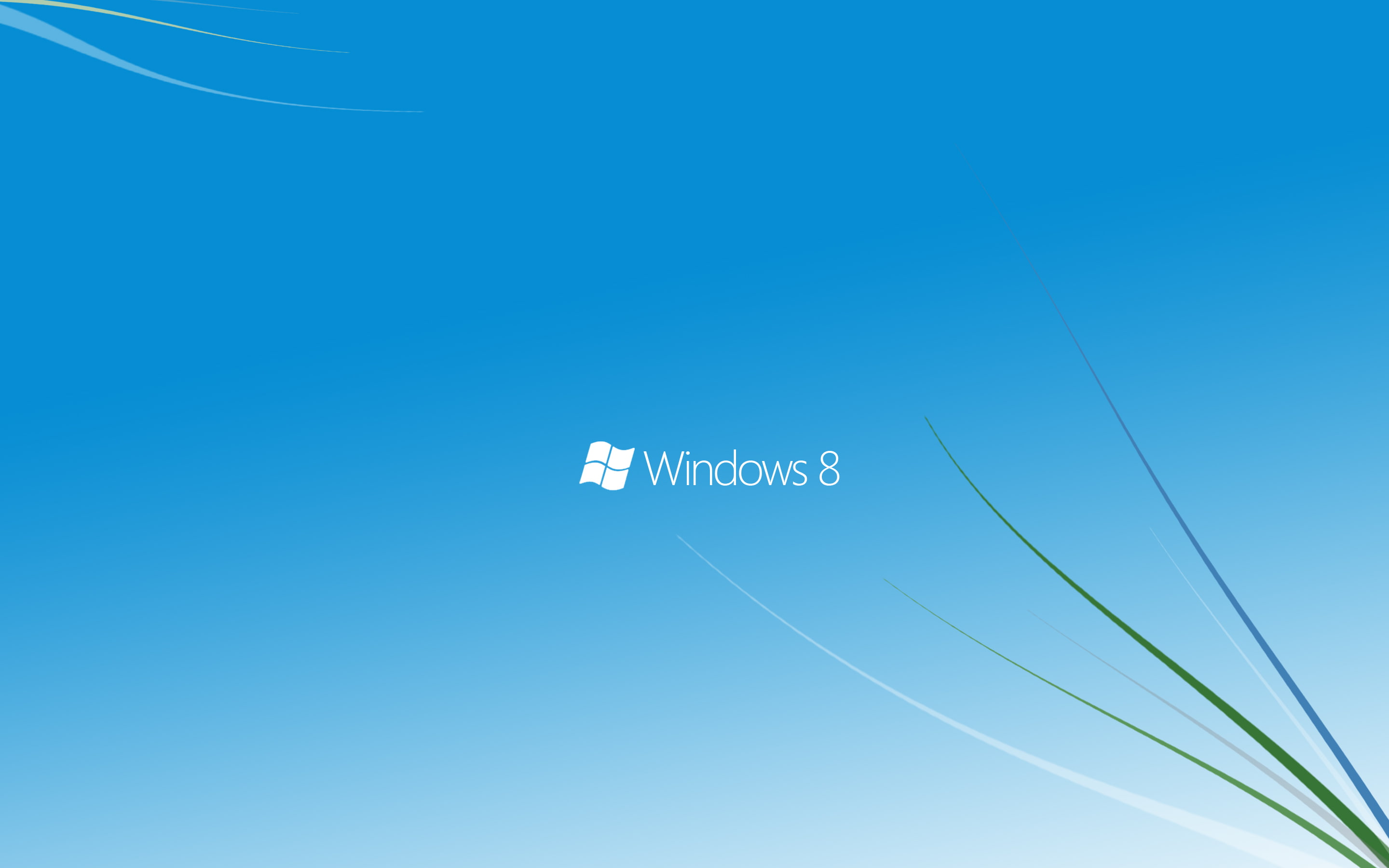 Windows 8, Blue Background, Desktop