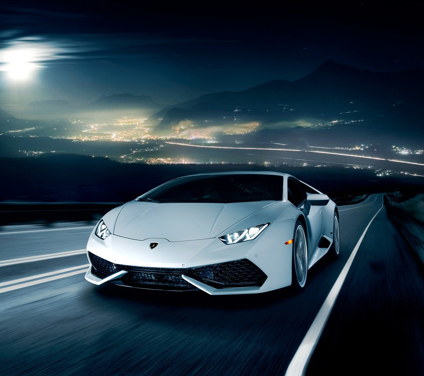 white and black car, Lamborghini Huracan, mode of transportation