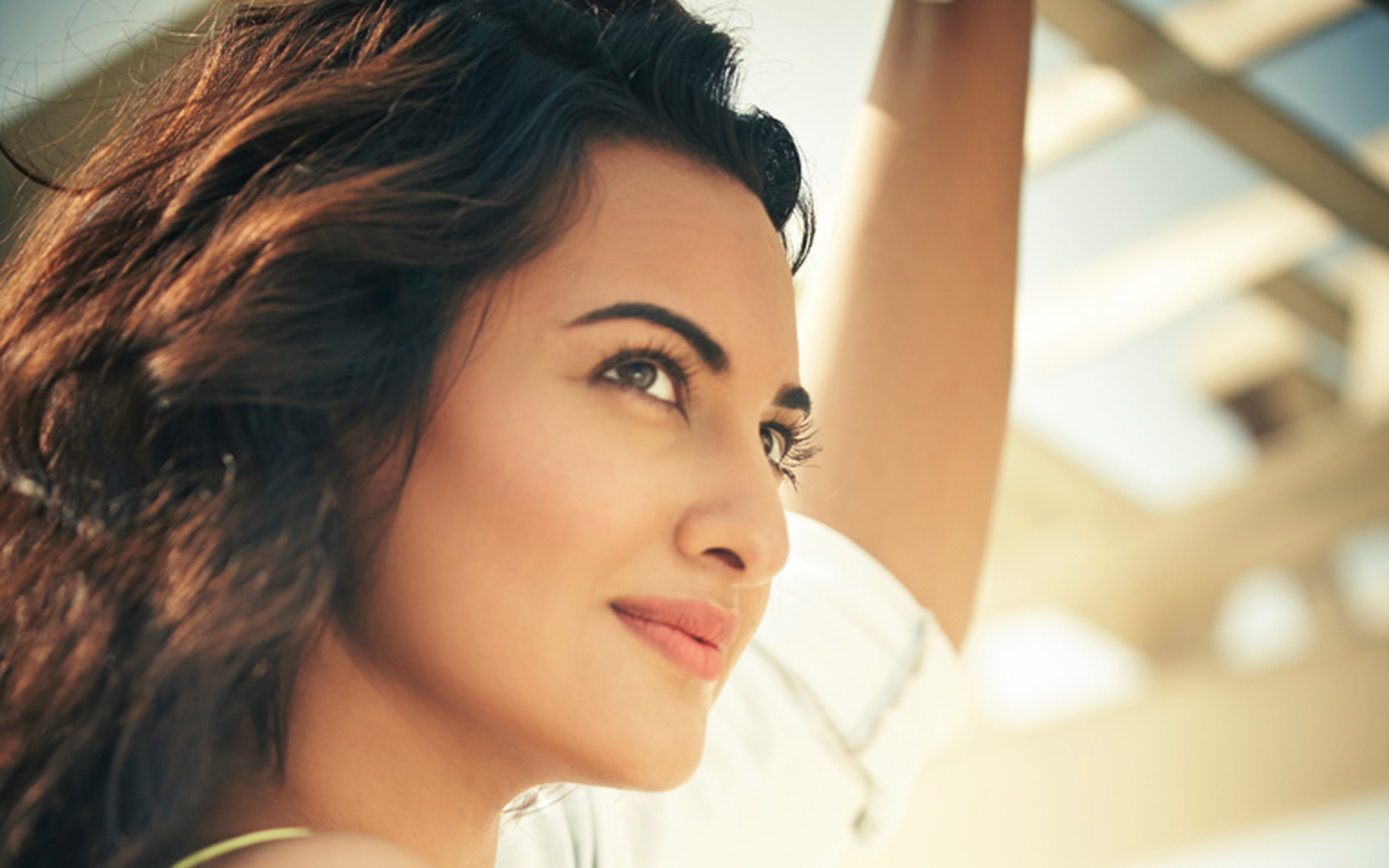 Sonakshi Sinha Face 2017, portrait, young adult, hairstyle, beautiful woman