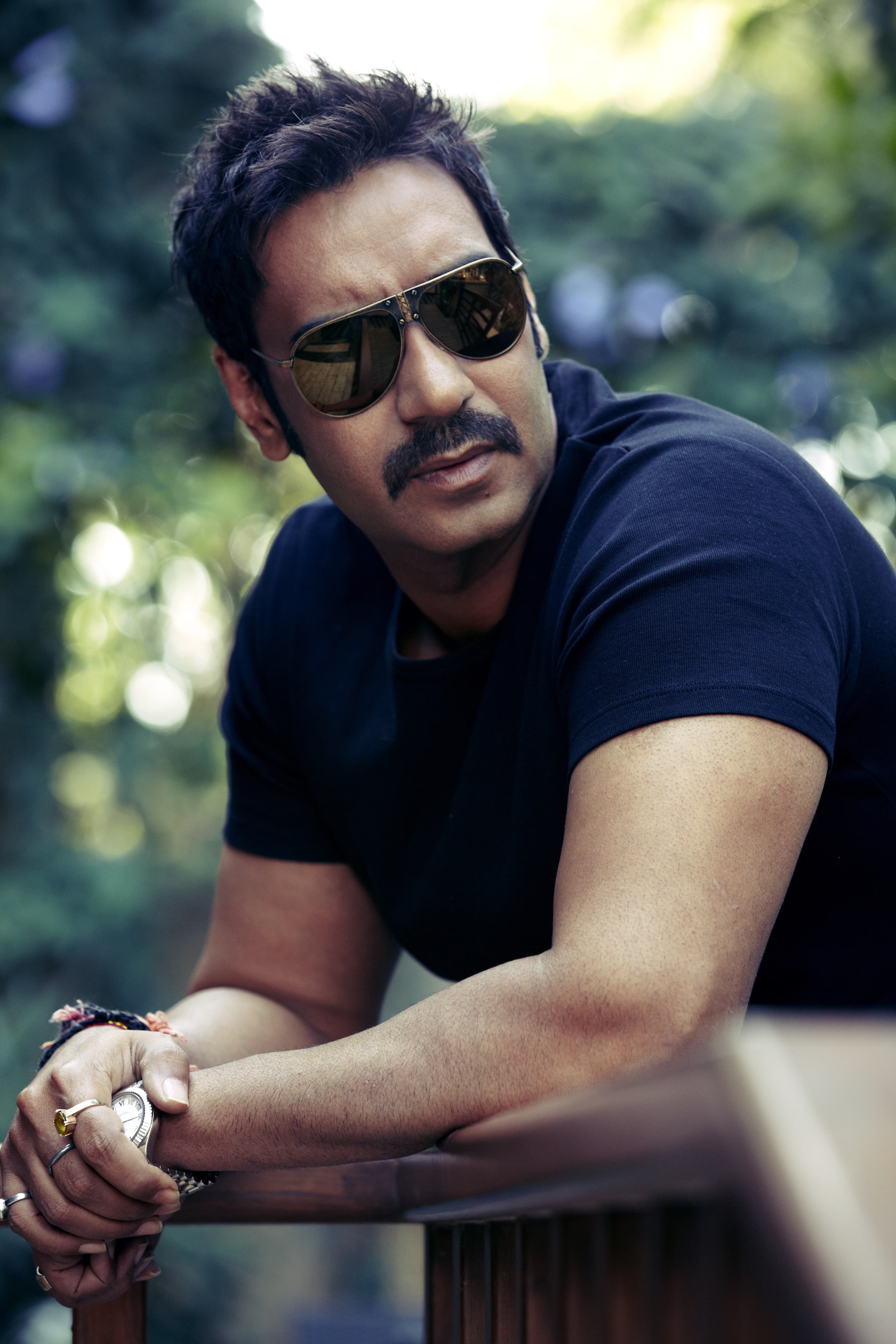 Ajay Devgan Macho Look  Photoshoot, sunglasses, one person, fashion