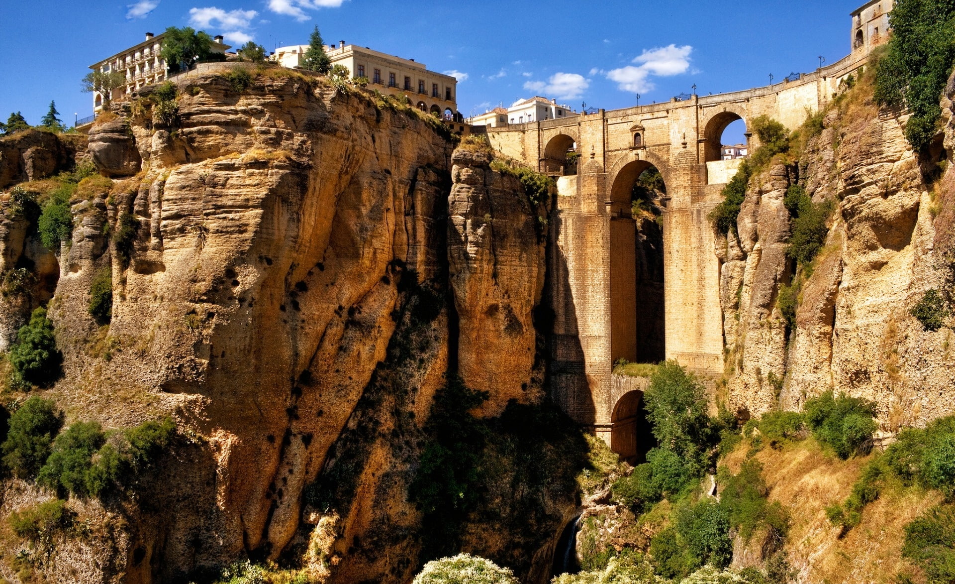 Ronda Andalucia Spain, brown ruins, Europe, architecture, built structure
