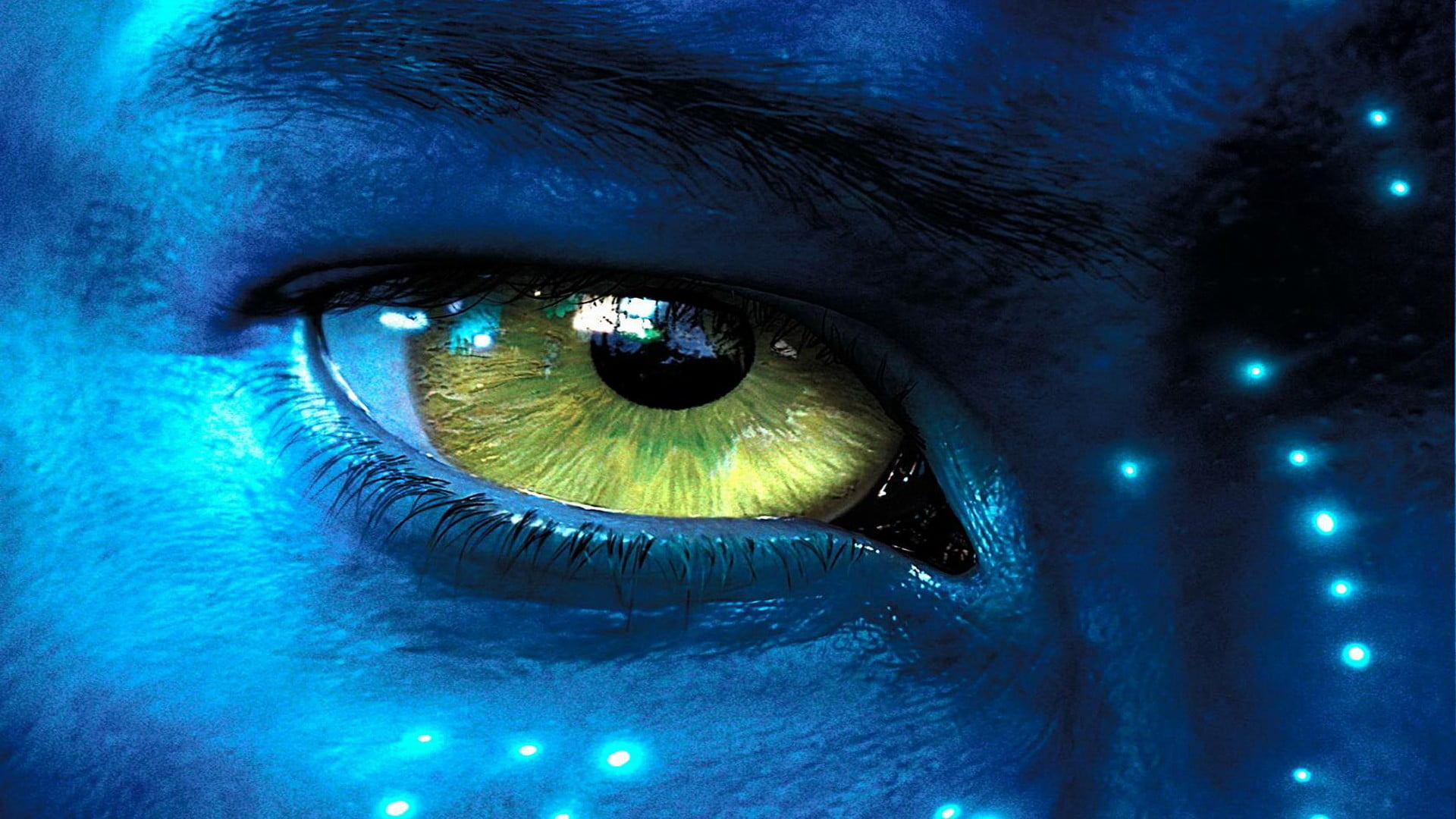James Cameron's Avatar wallpaper, movies, blue skin, eye, eyesight