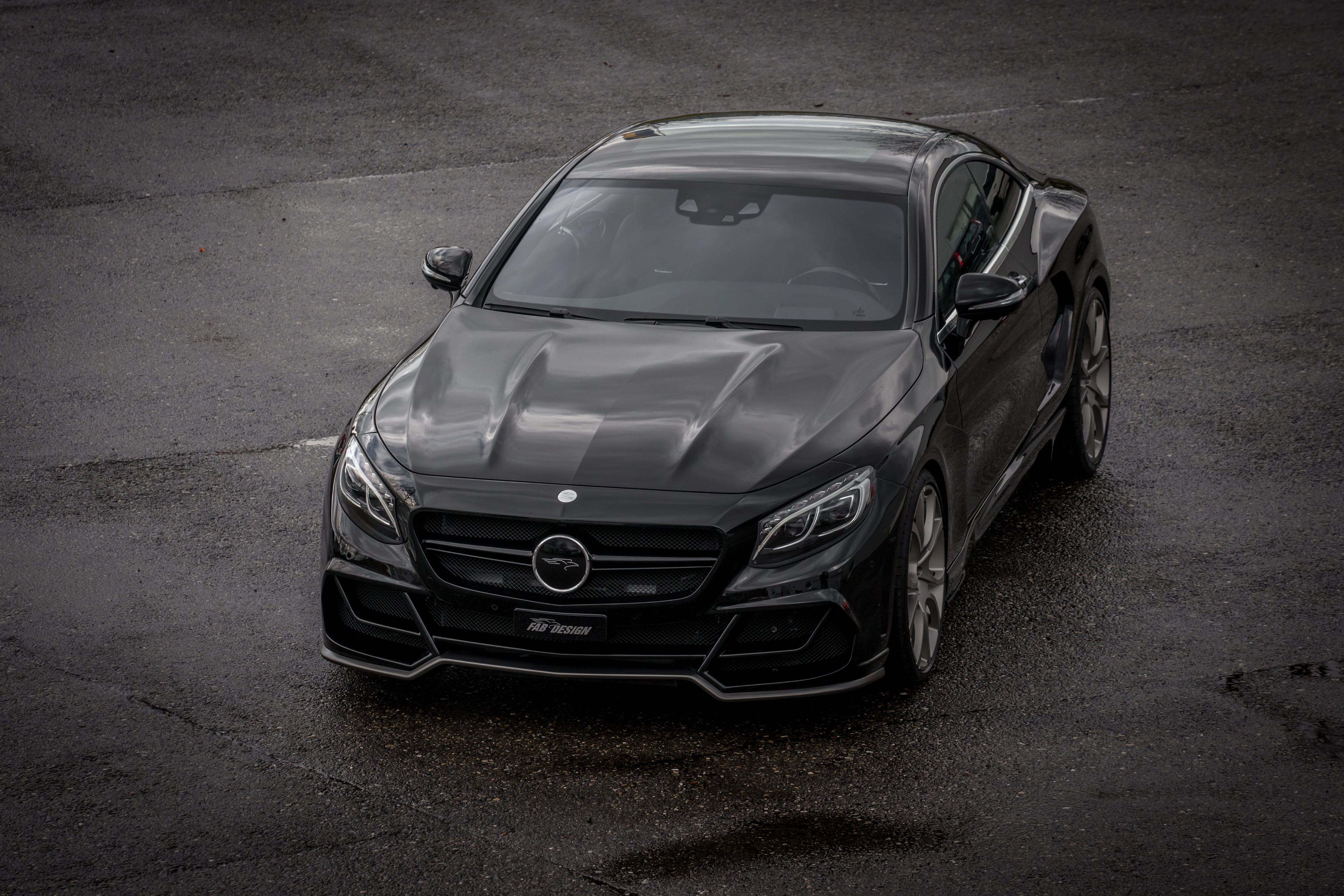 black coupe, Mercedes-Benz, S-Class, FAB Design, 2015, C217, car