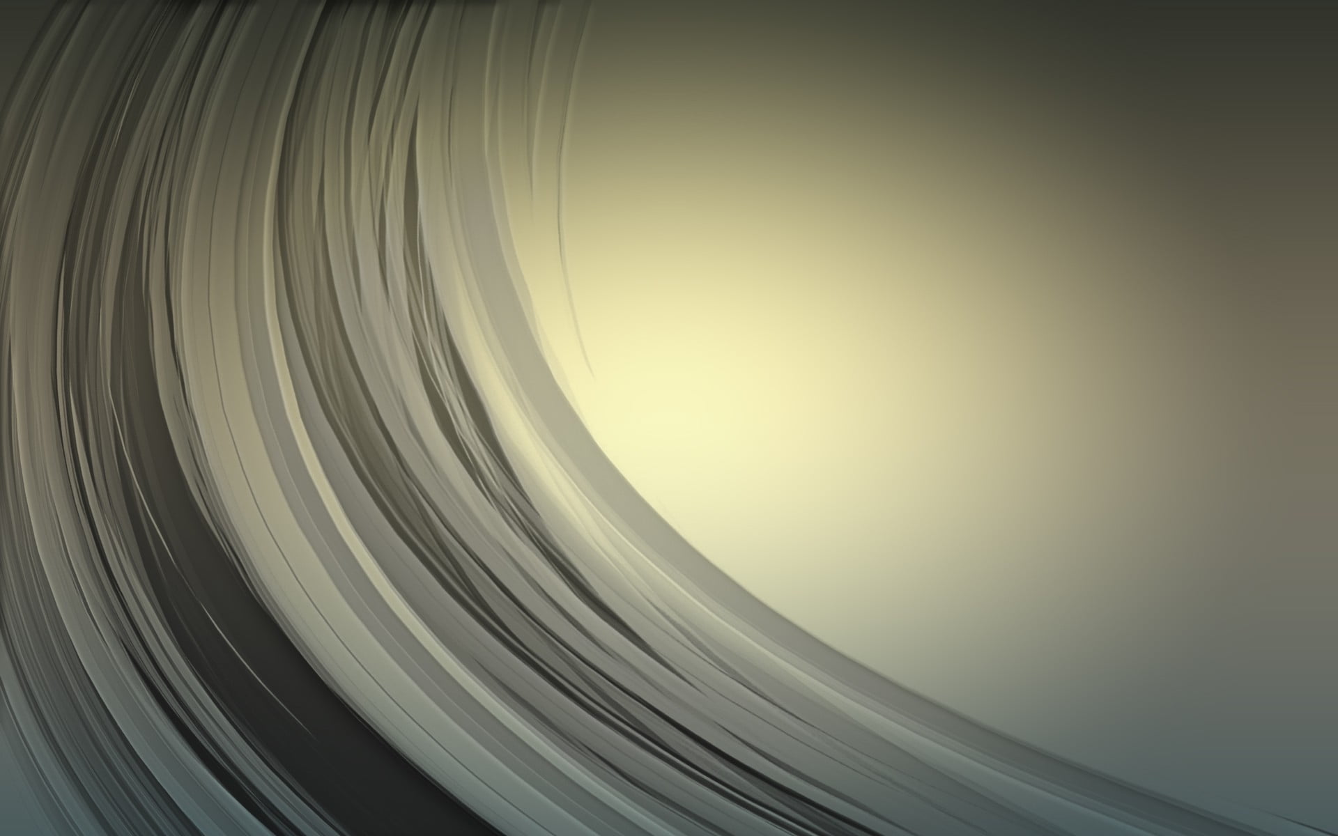 gray waves illustration, simple background, minimalism, abstract
