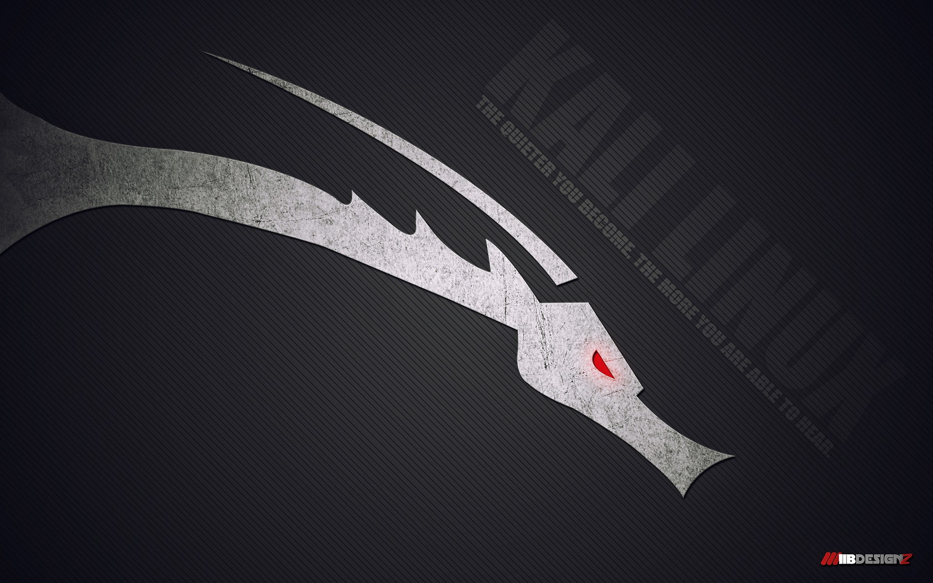 black and white dragon wallpaper, Linux, GNU, Kali Linux, Kali Linux NetHunter