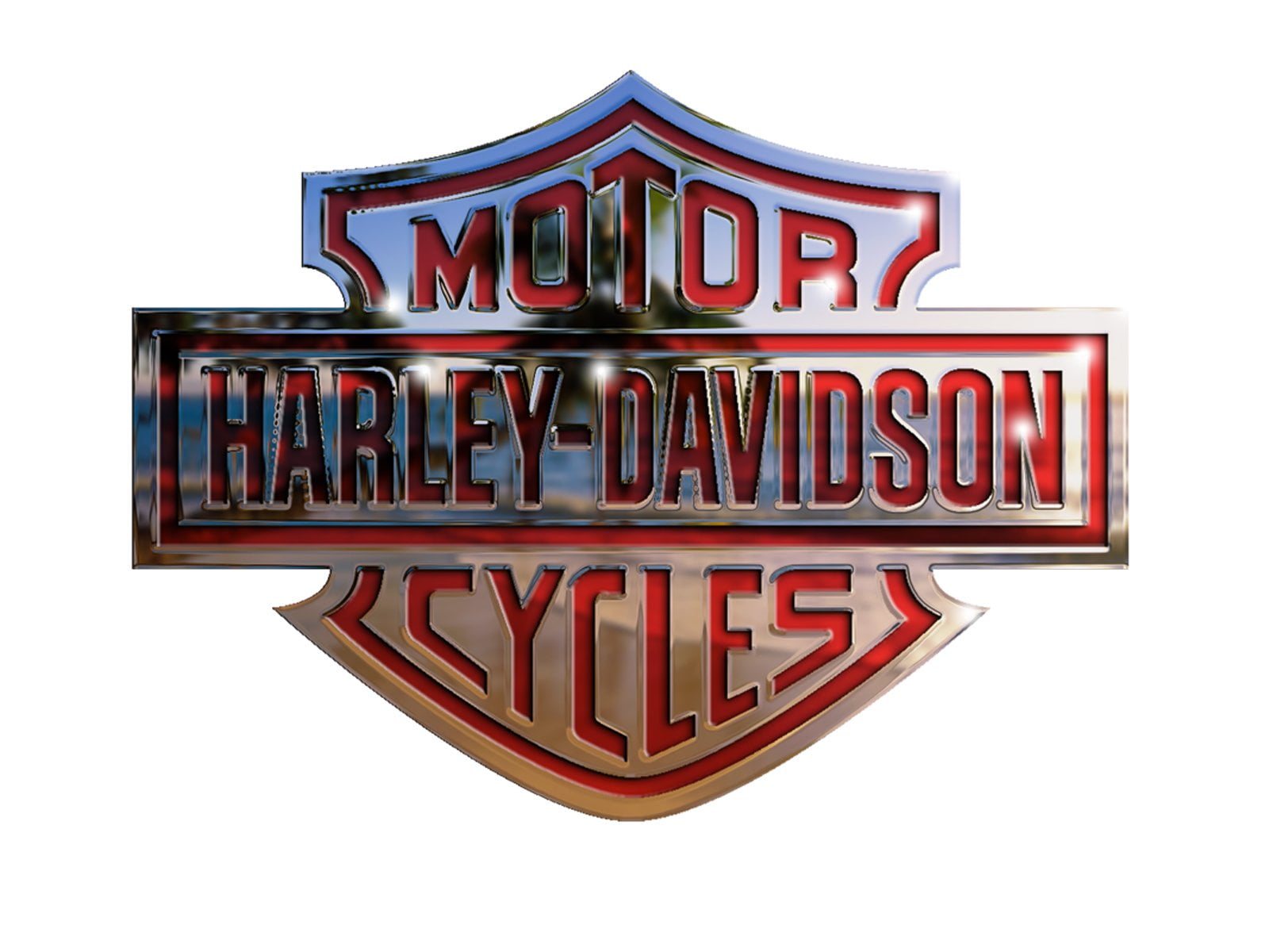 Harley-Davidson Motorcycles logo, Metal, text, communication