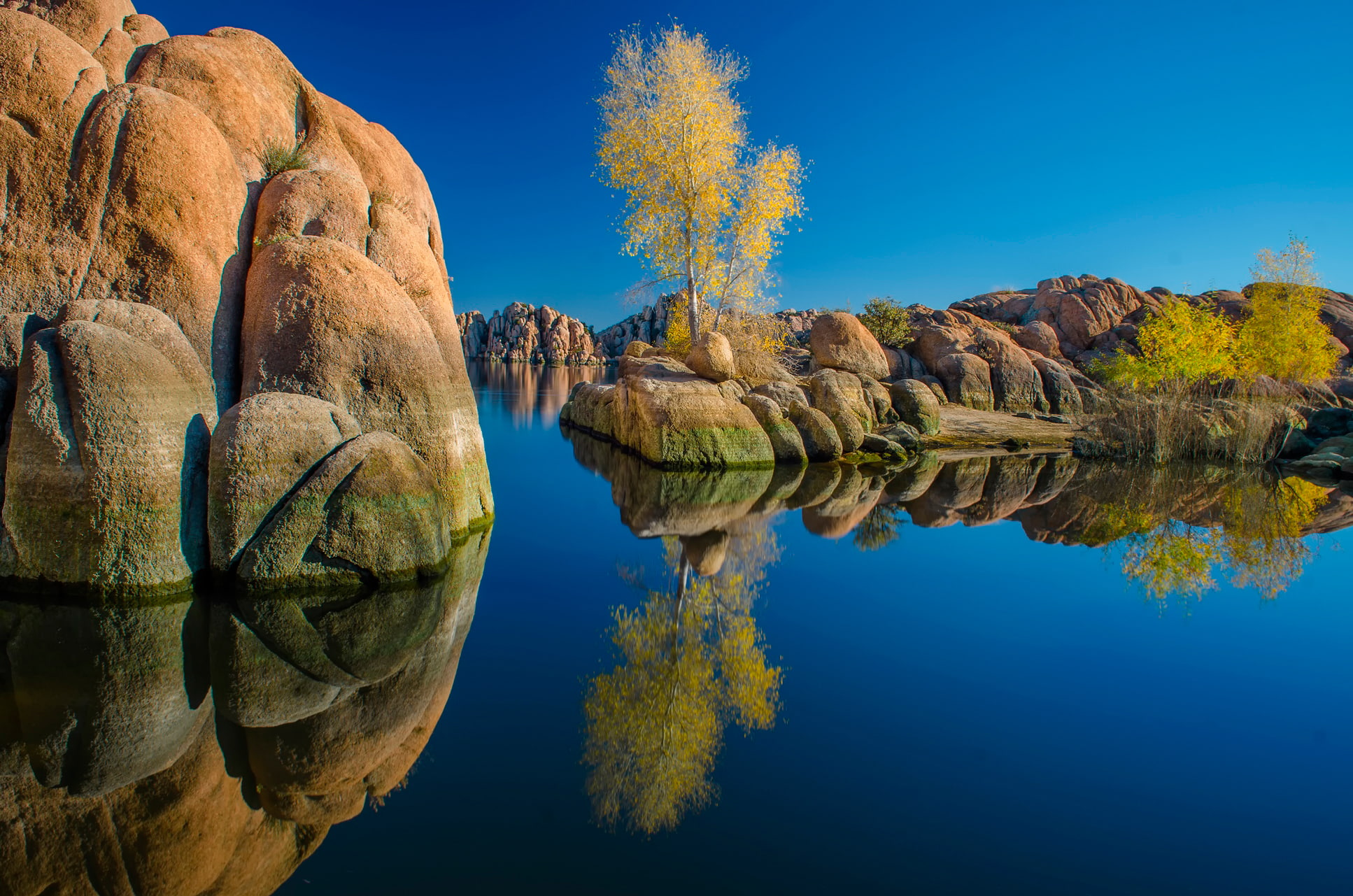 lake, reflection, AZ, Watson Lake