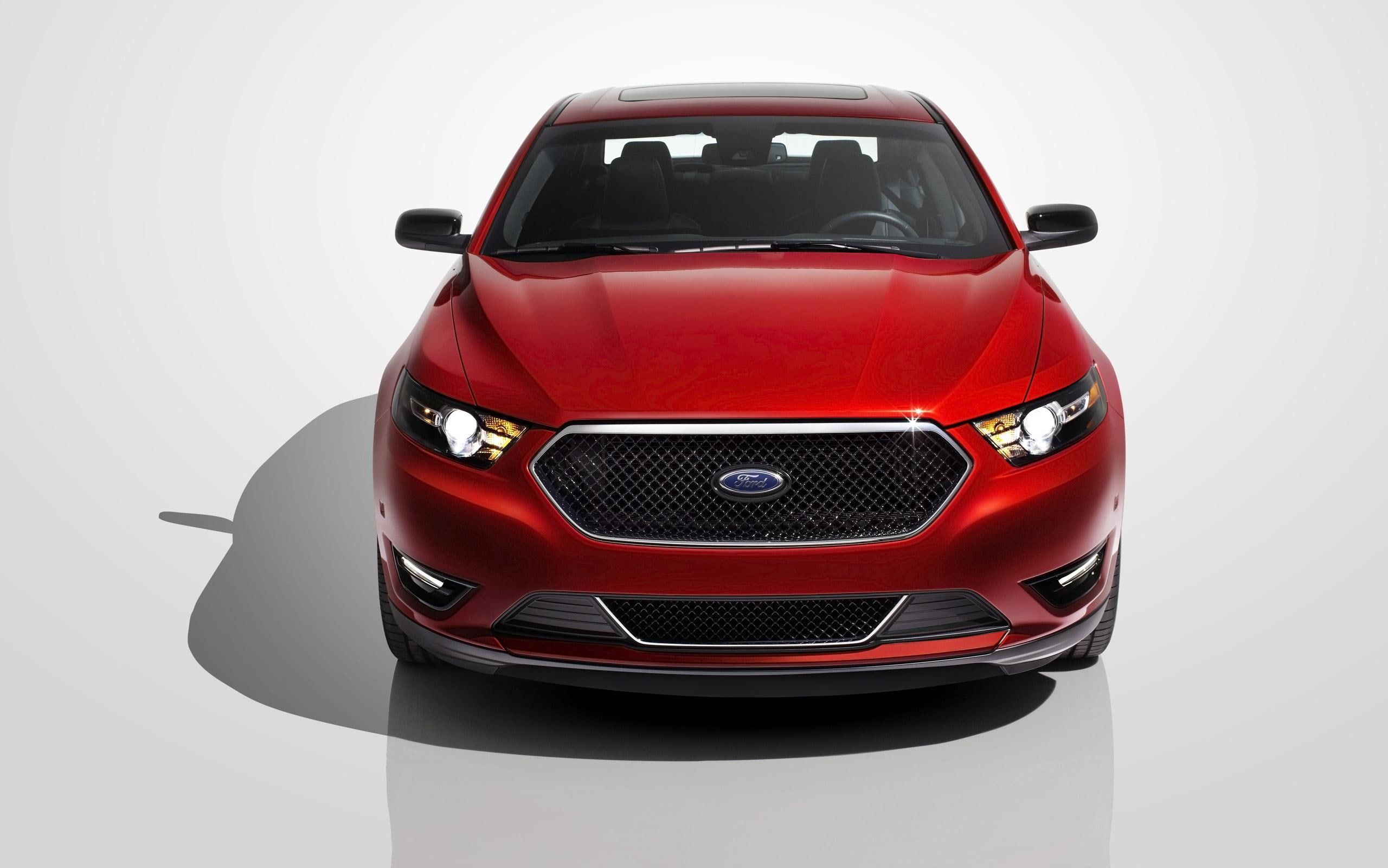 2015 Ford Taurus SHO, red ford car, cars