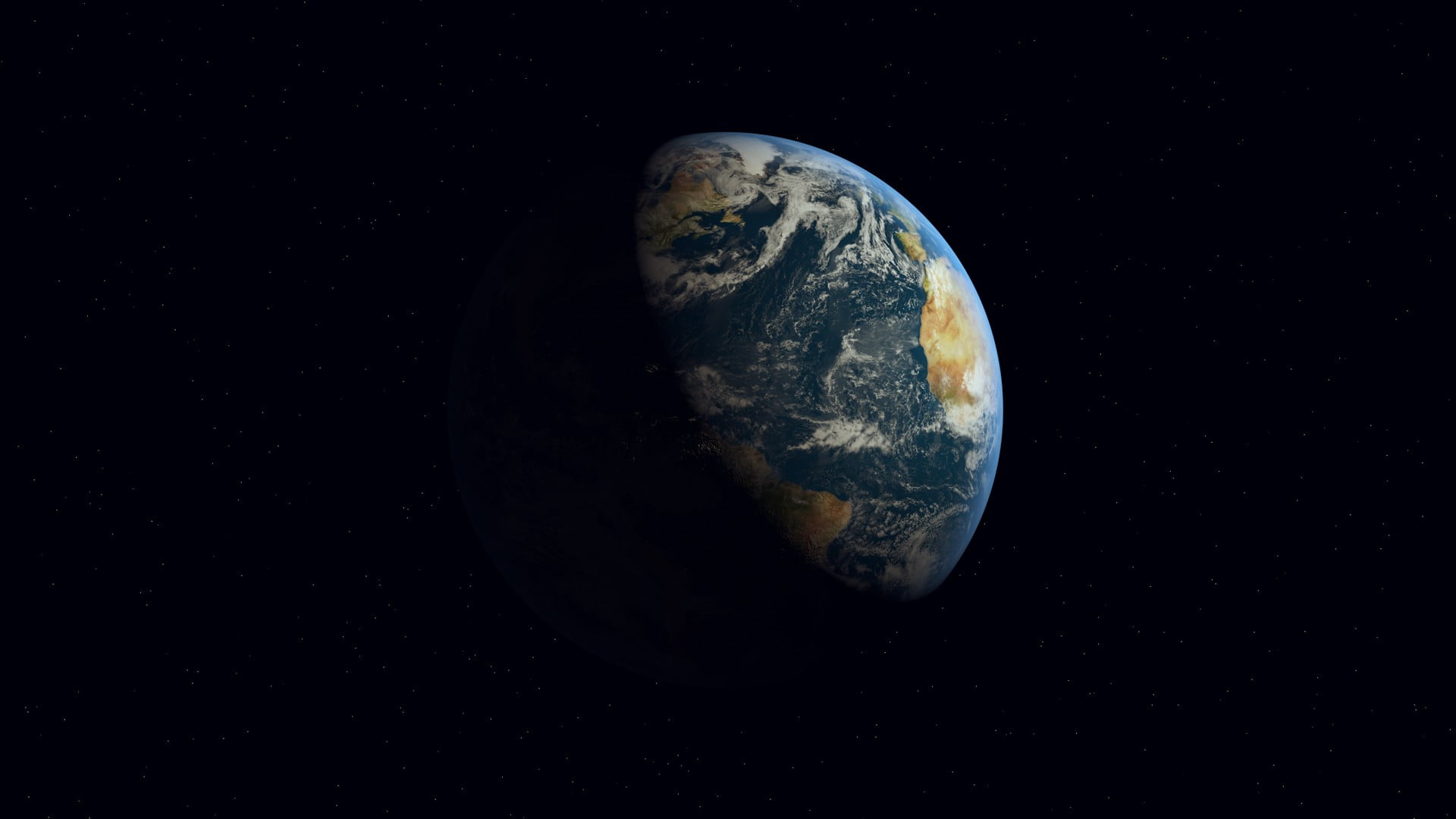 planet earth, 3D, Cinema 4D, digital art, universe, space, astronomy