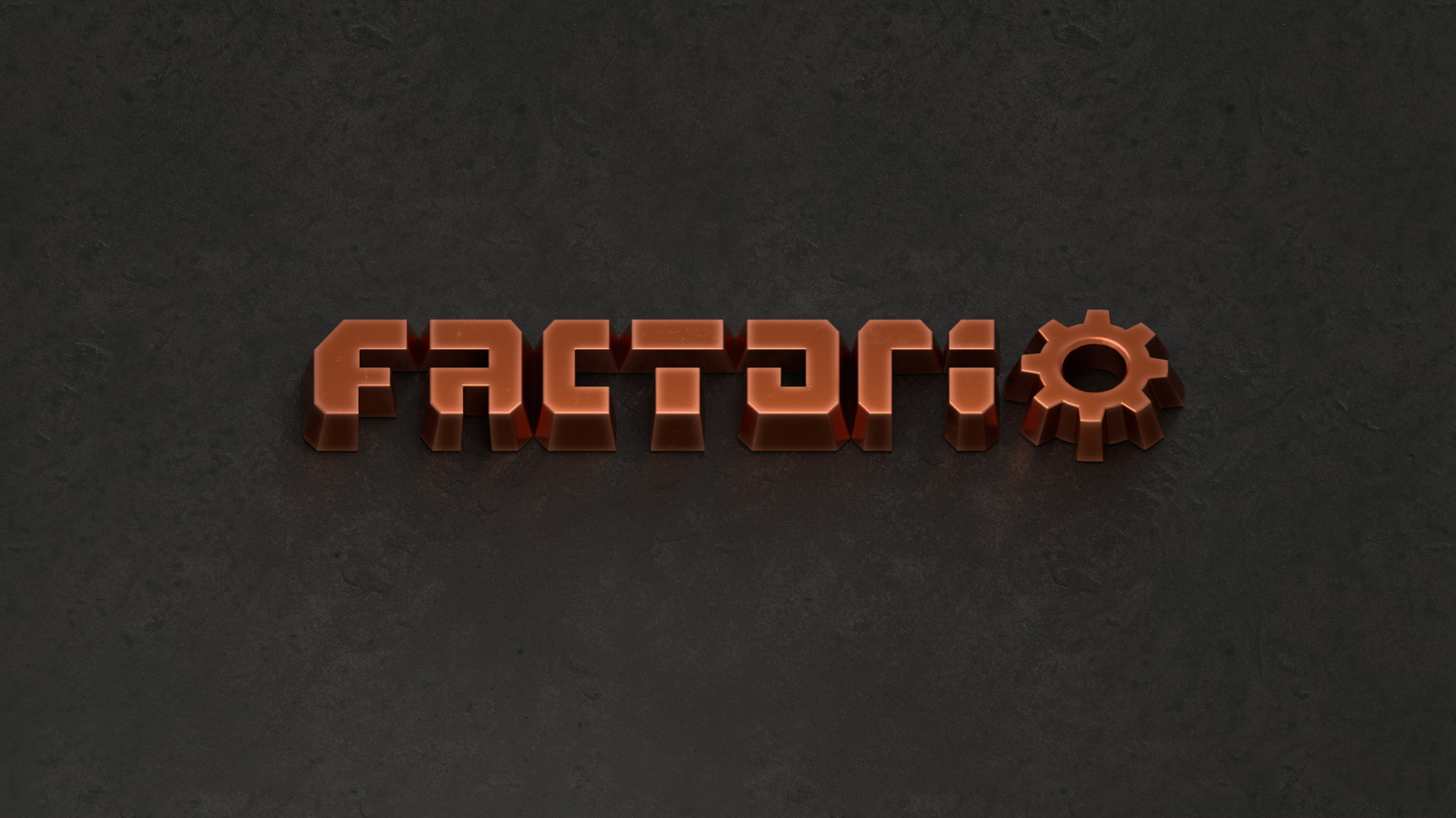 Free download | HD wallpaper: Factorio, logo, video games | Wallpaper Flare