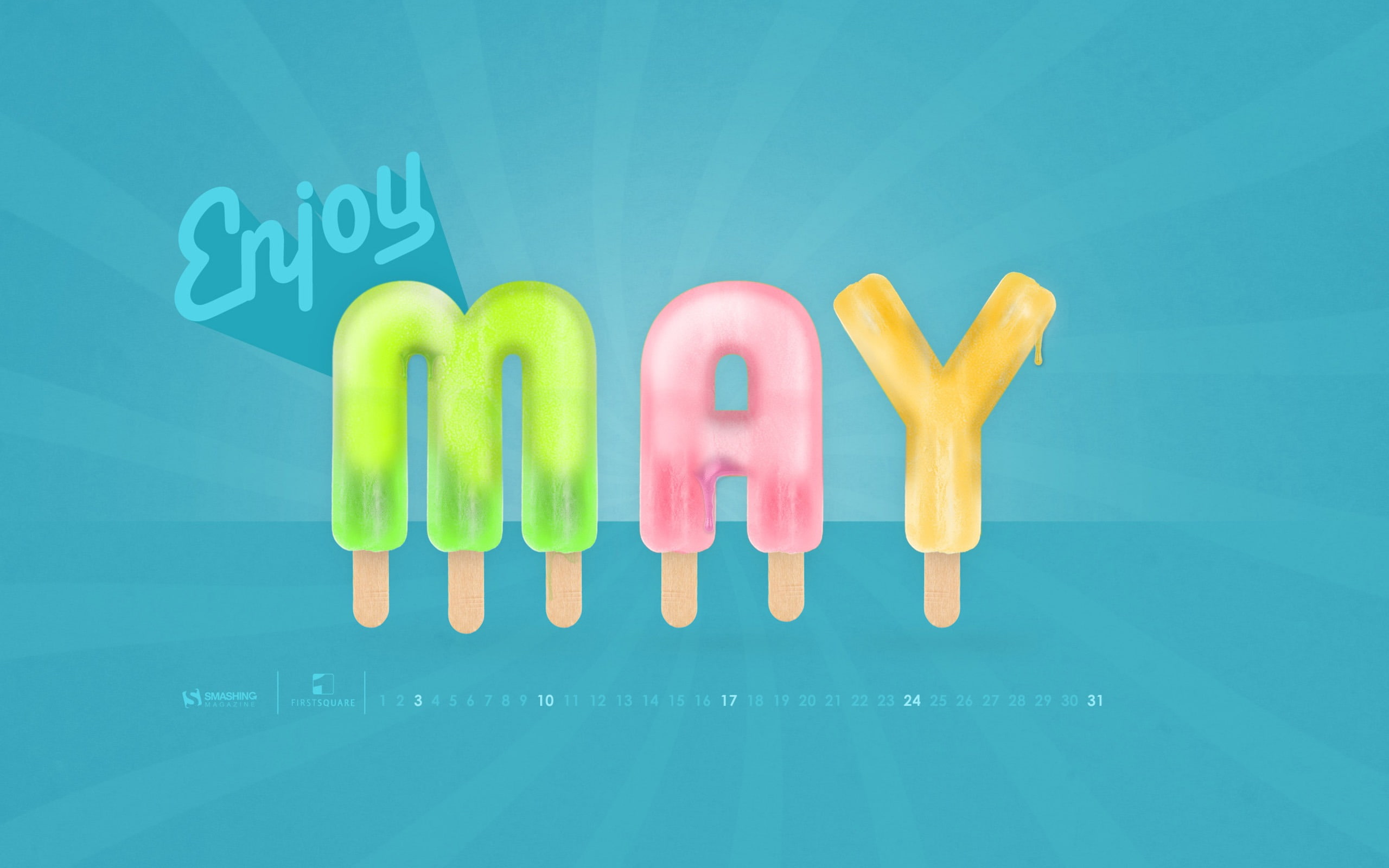 Enjoy May-May 2015 Calendar Wallpaper, multi colored, indoors