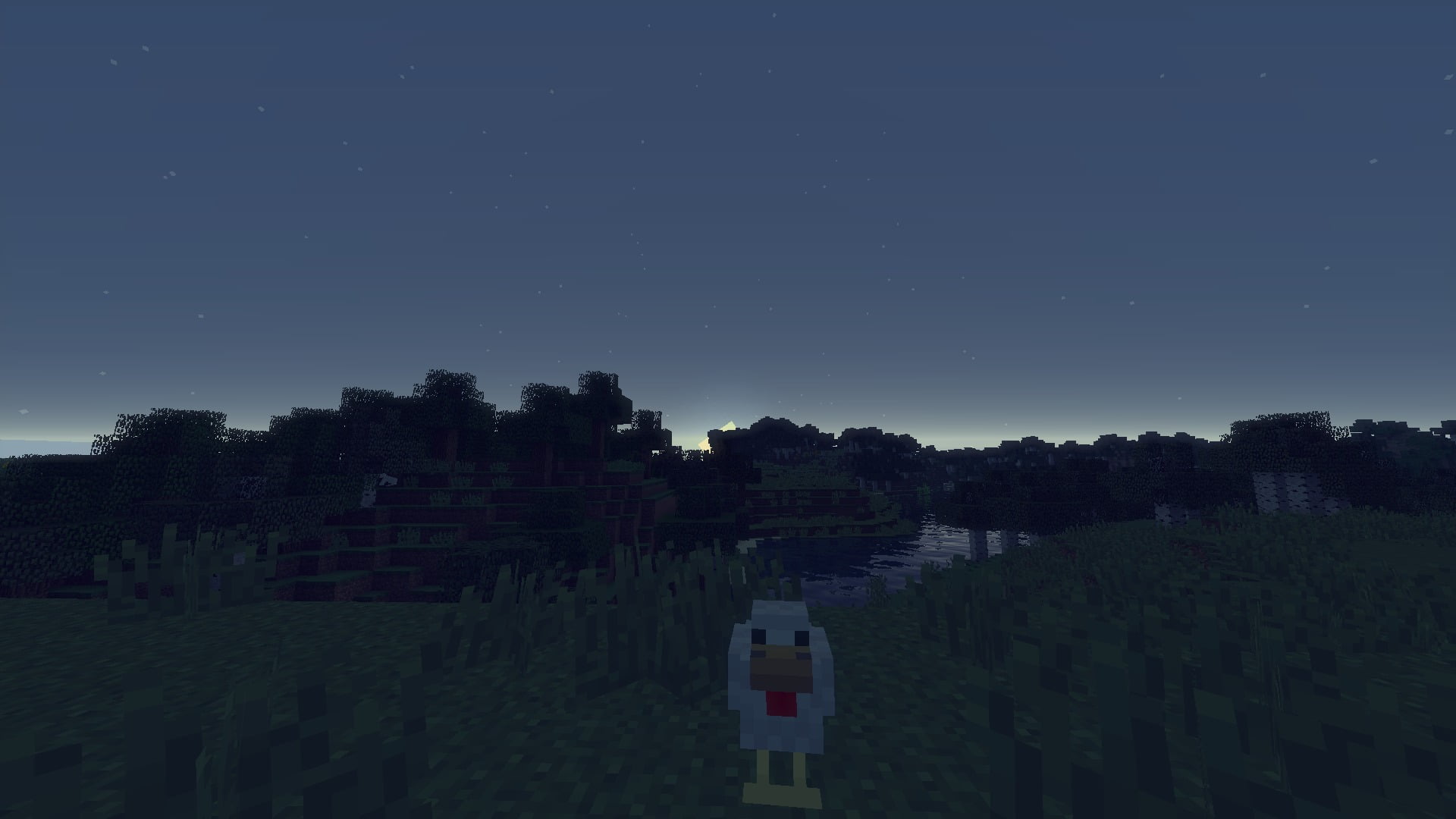untitled, Minecraft, Sun, Moon, water, shaders, black, sky, star - space