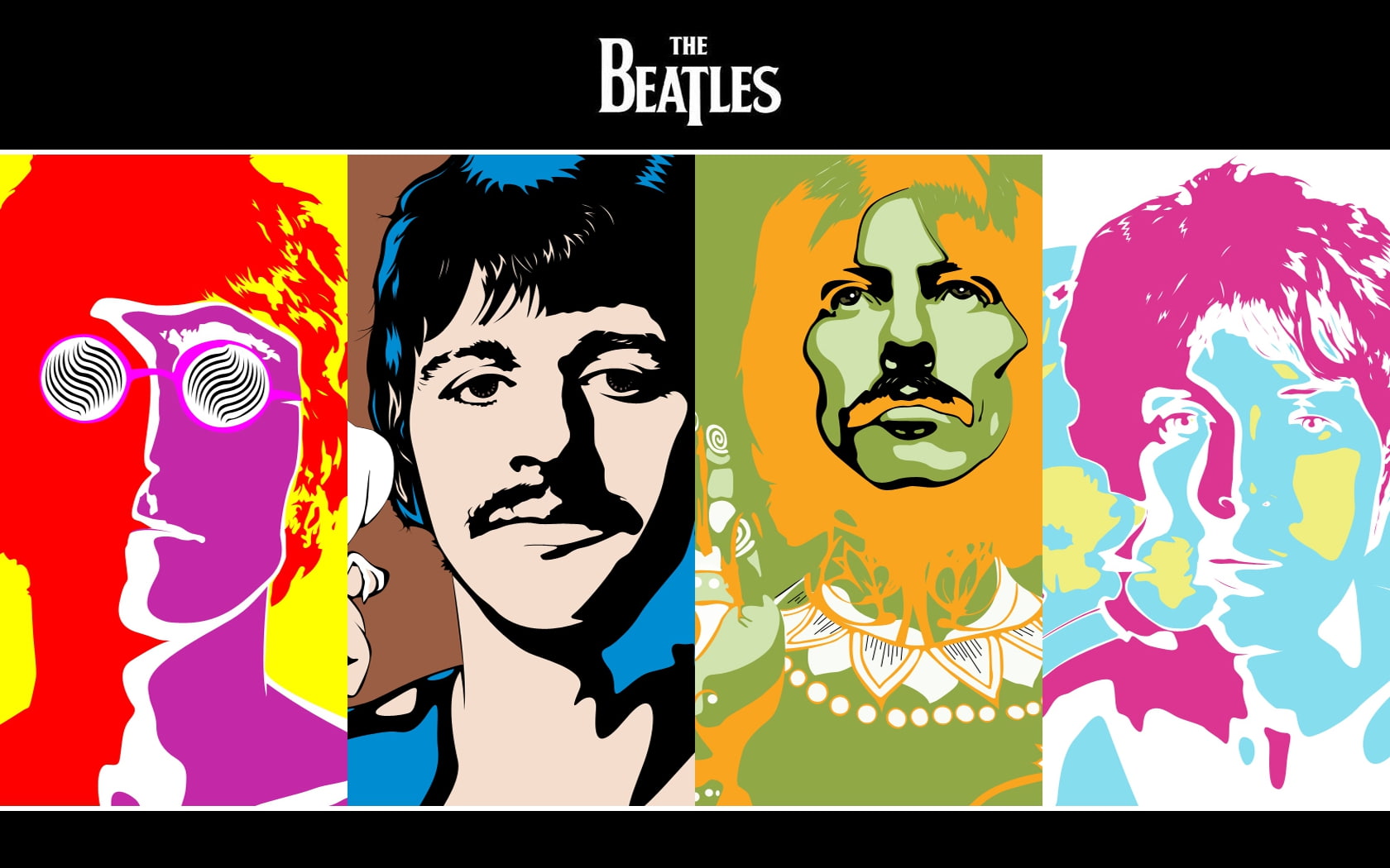 music the beatles music bands 1680x1050  Entertainment Music HD Art