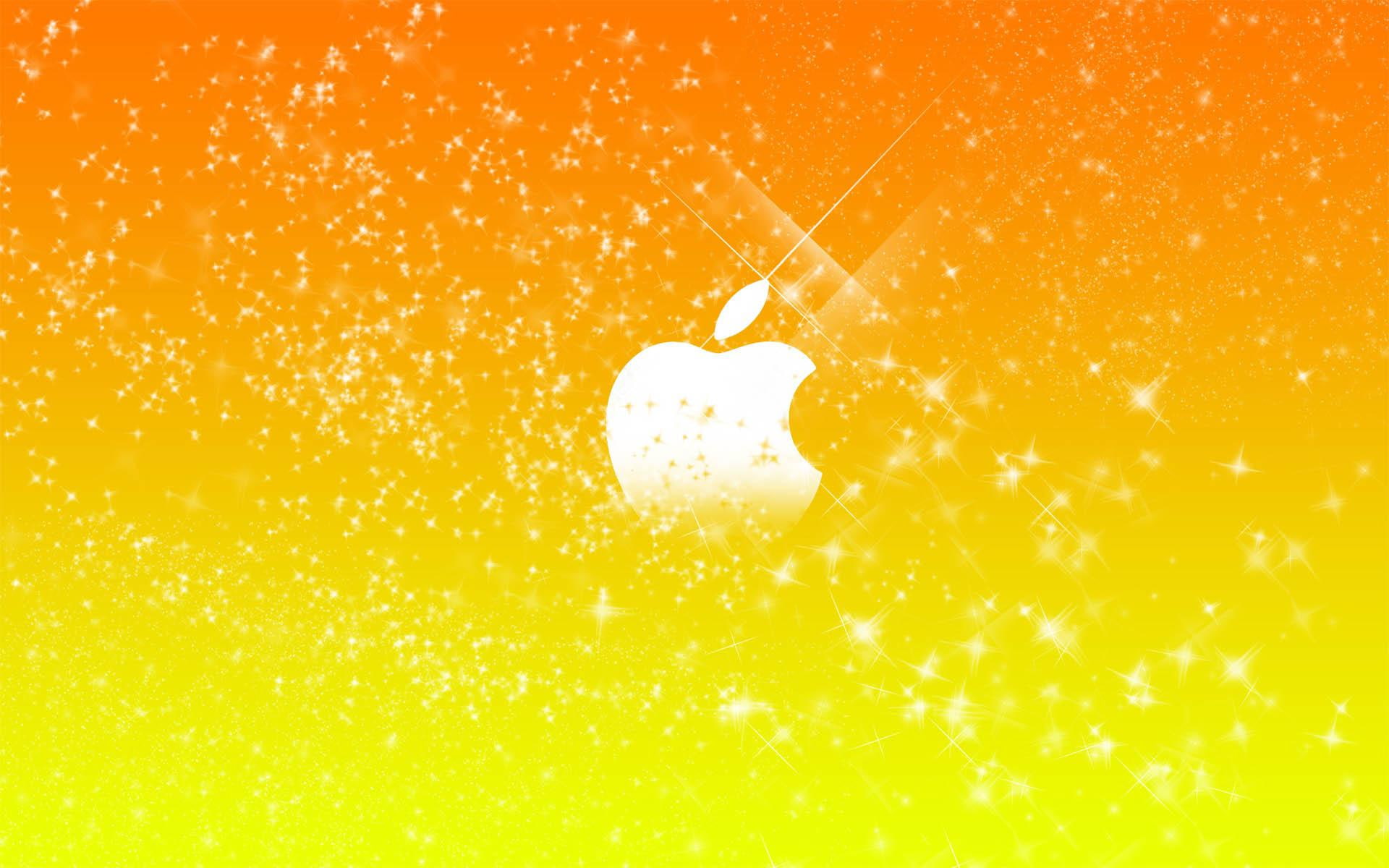Sparkling Apple logo, apple company logo, computers, 1920x1200