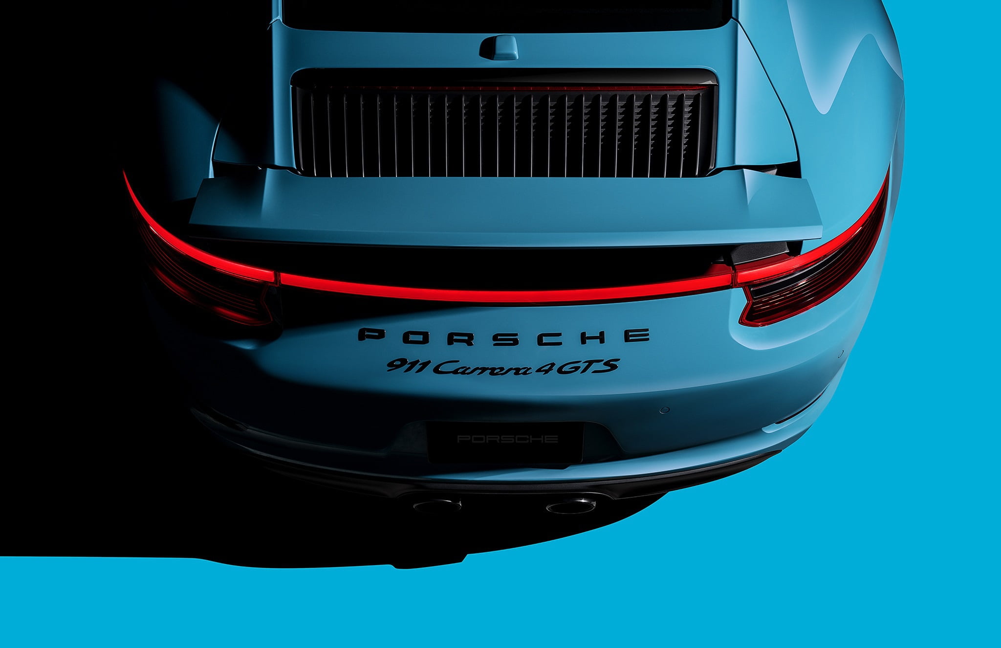 911, Porsche, Blue, Carrera, Lights, 4GTS