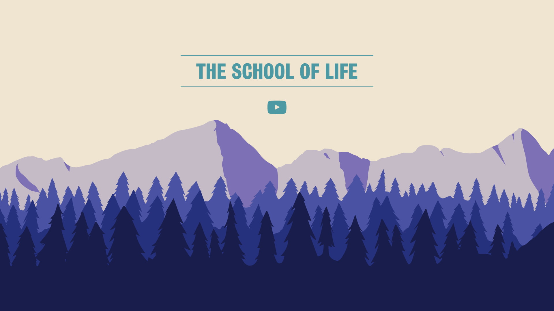 The School of Life, forest, landscape, YouTube, artwork, digital art