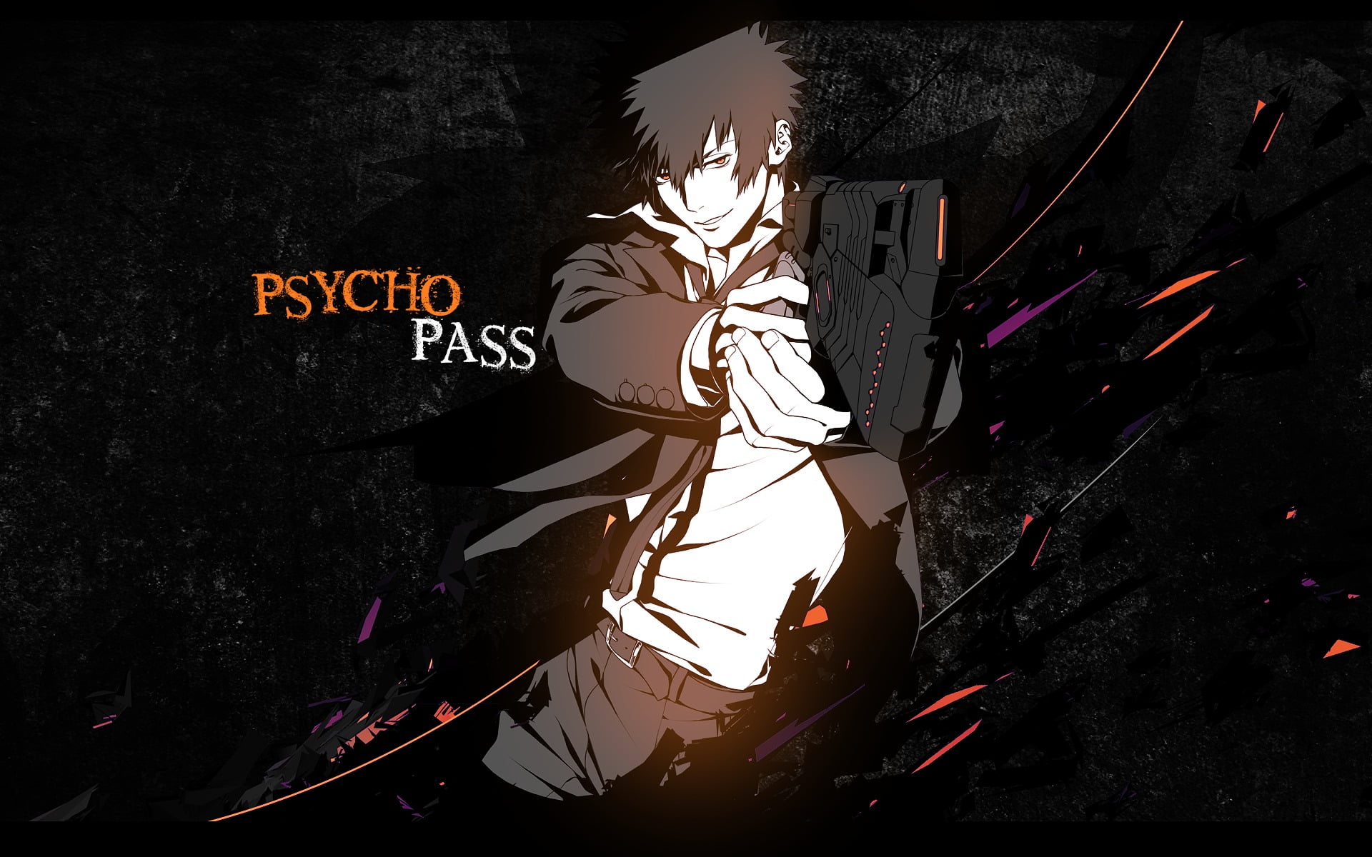 Psycho Pass digital wallpaper, Psycho-Pass, Shinya Kogami, anime