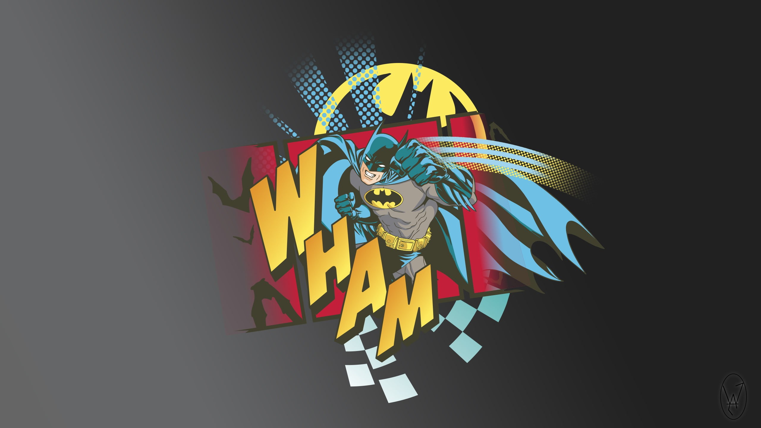 Batman, sketches, logo, comics, multi colored, studio shot