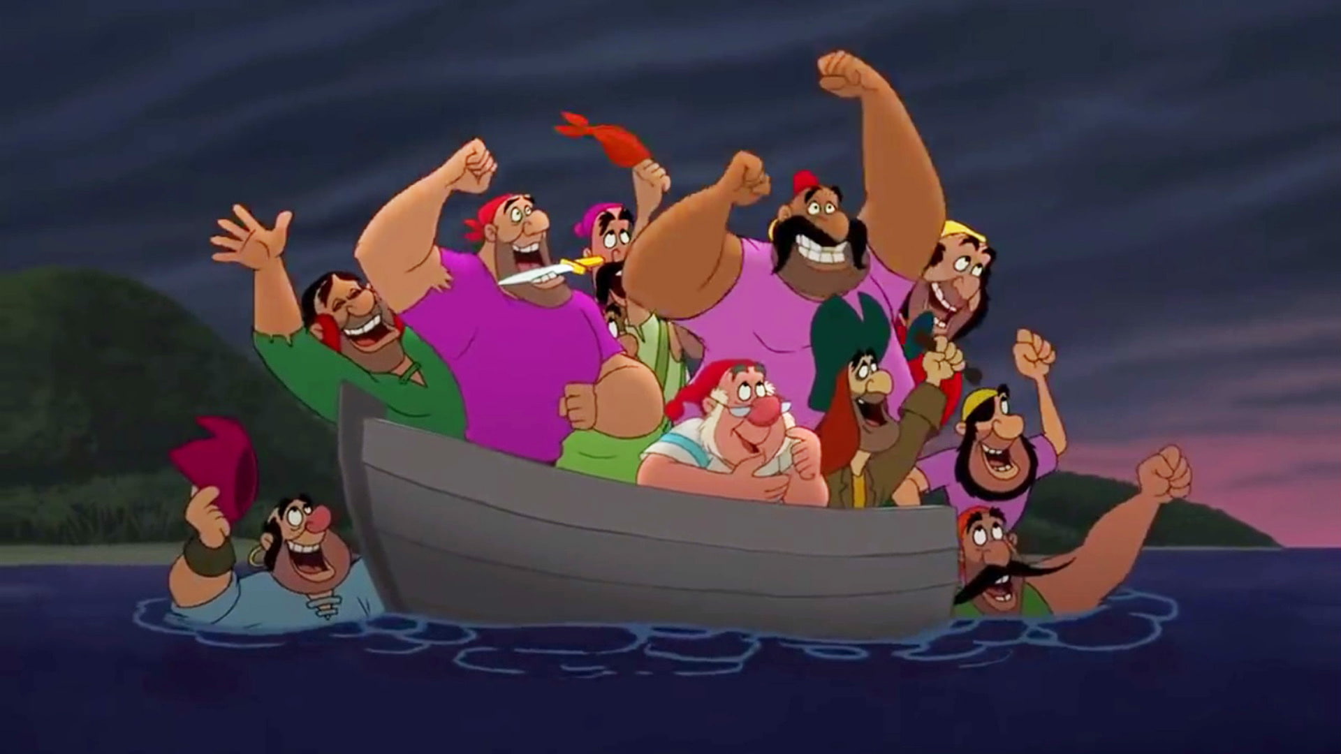 Peter Pan Pirates On Kaptain Hook Return To Never Land Disney Screencaps Image 1920×1080