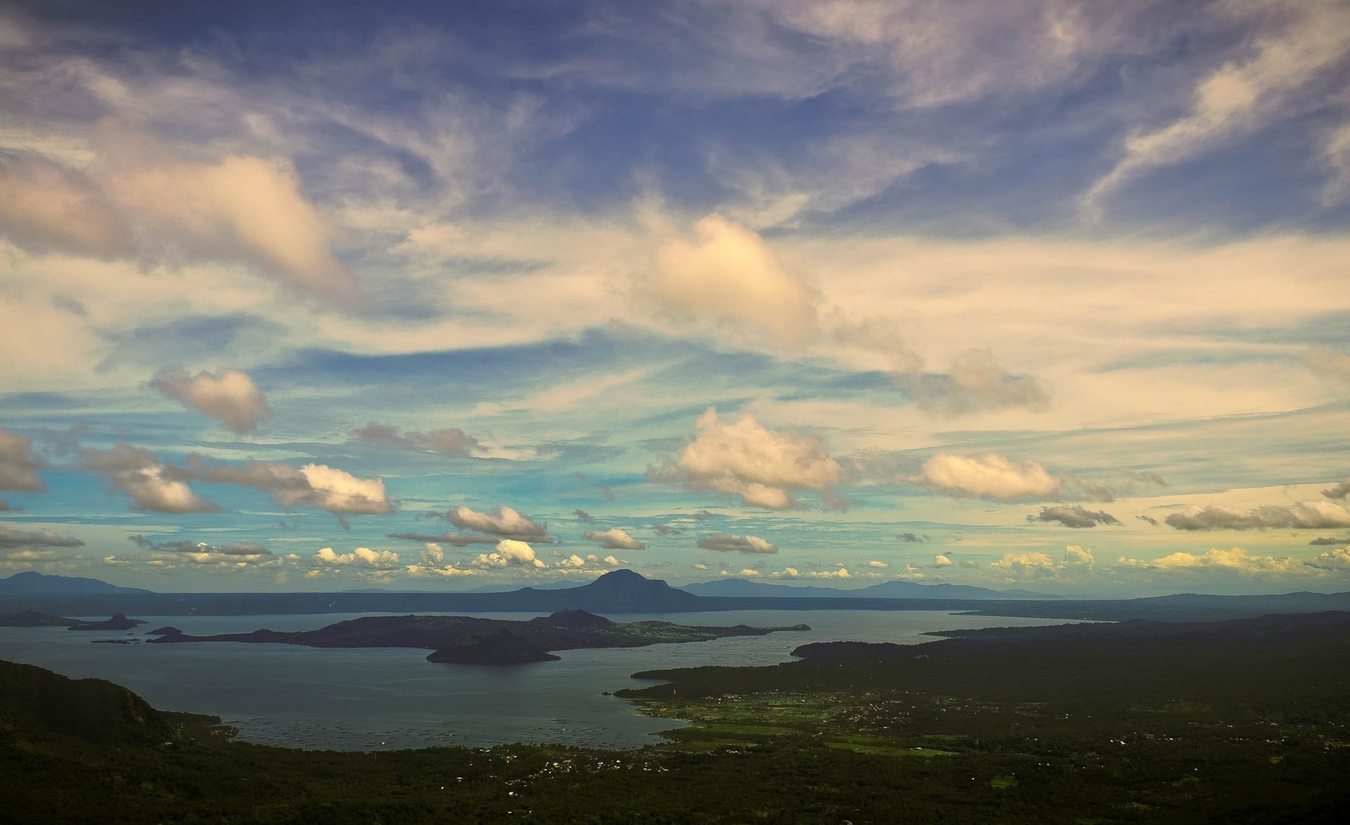 Taal Volcano HDR, body of water, Asia, Philippines, Travel, Nature