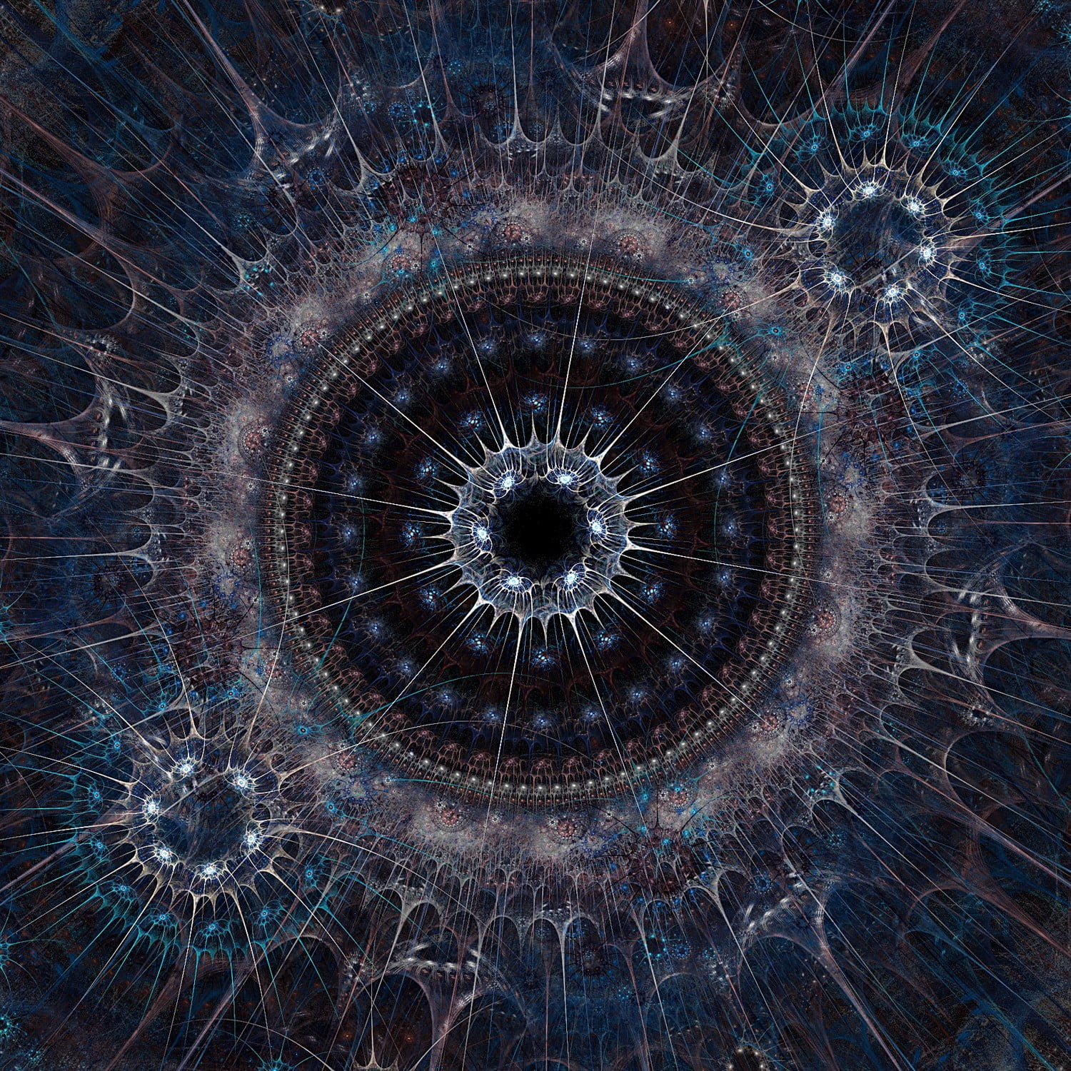 round blue and gray wallpaper, Cameron Gray, spiritual, sacred geometry
