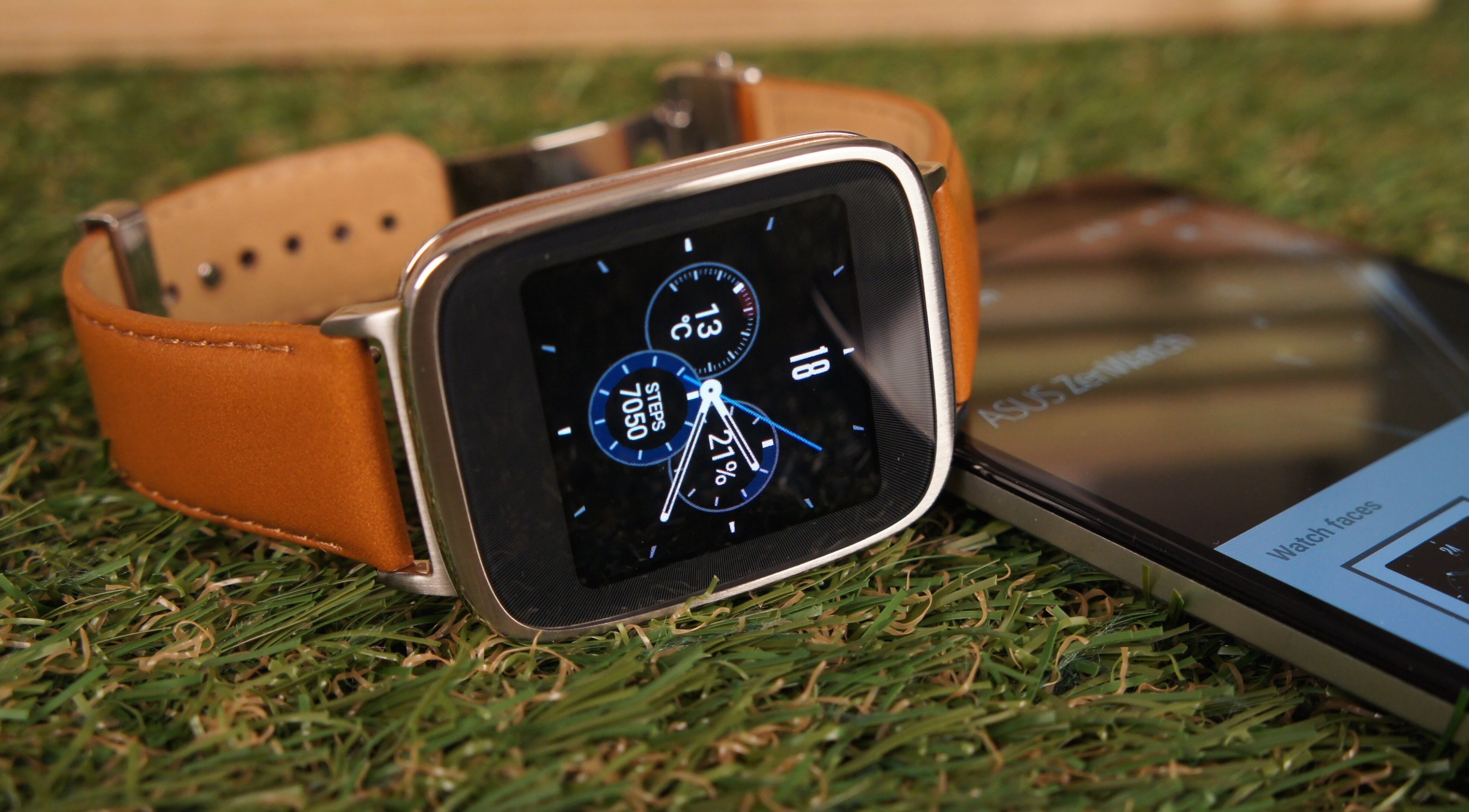 asus zenwatch 2 4k pc, grass, plant, technology, time, clock
