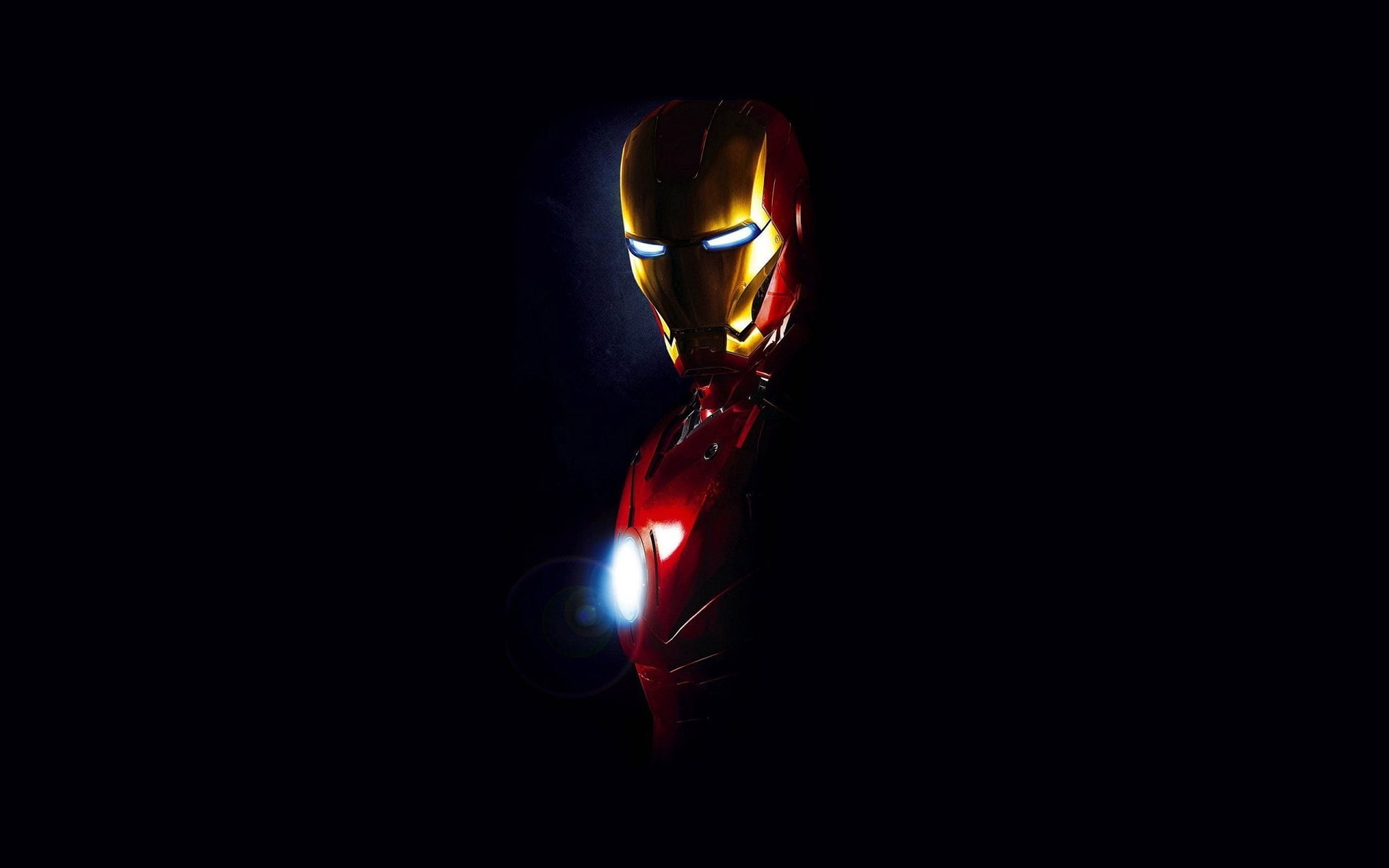 Marvel Iron Man digital wallpaper, black Color, red, lighting Equipment