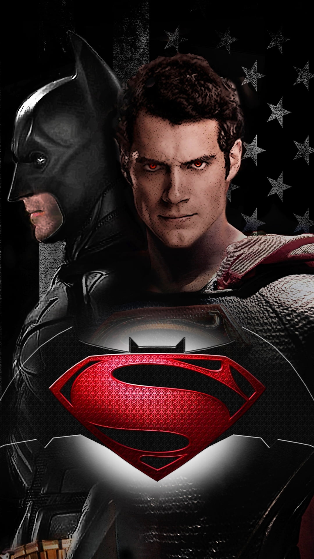 Batman v Superman: Dawn Of Justice C, Superman and Batman illustration