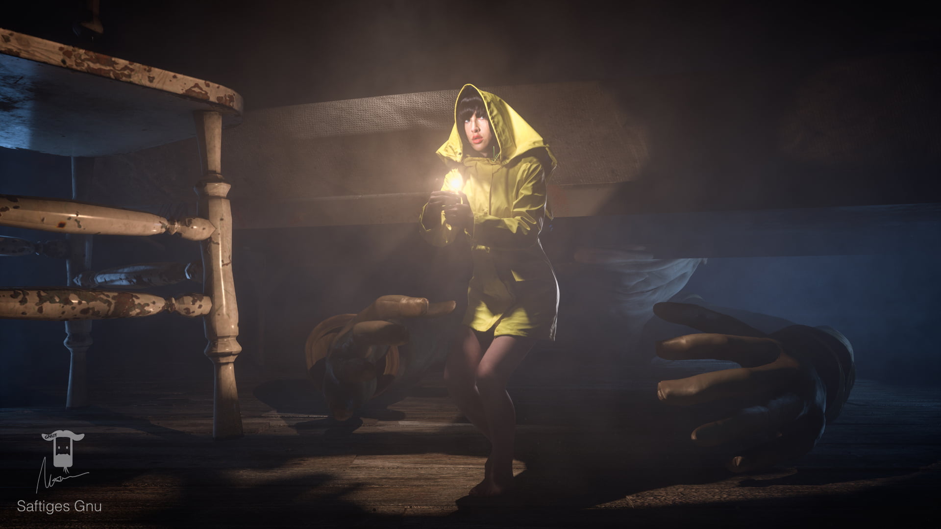 PC gaming, Little Nightmares, Video Game Horror, spooky, raincoat
