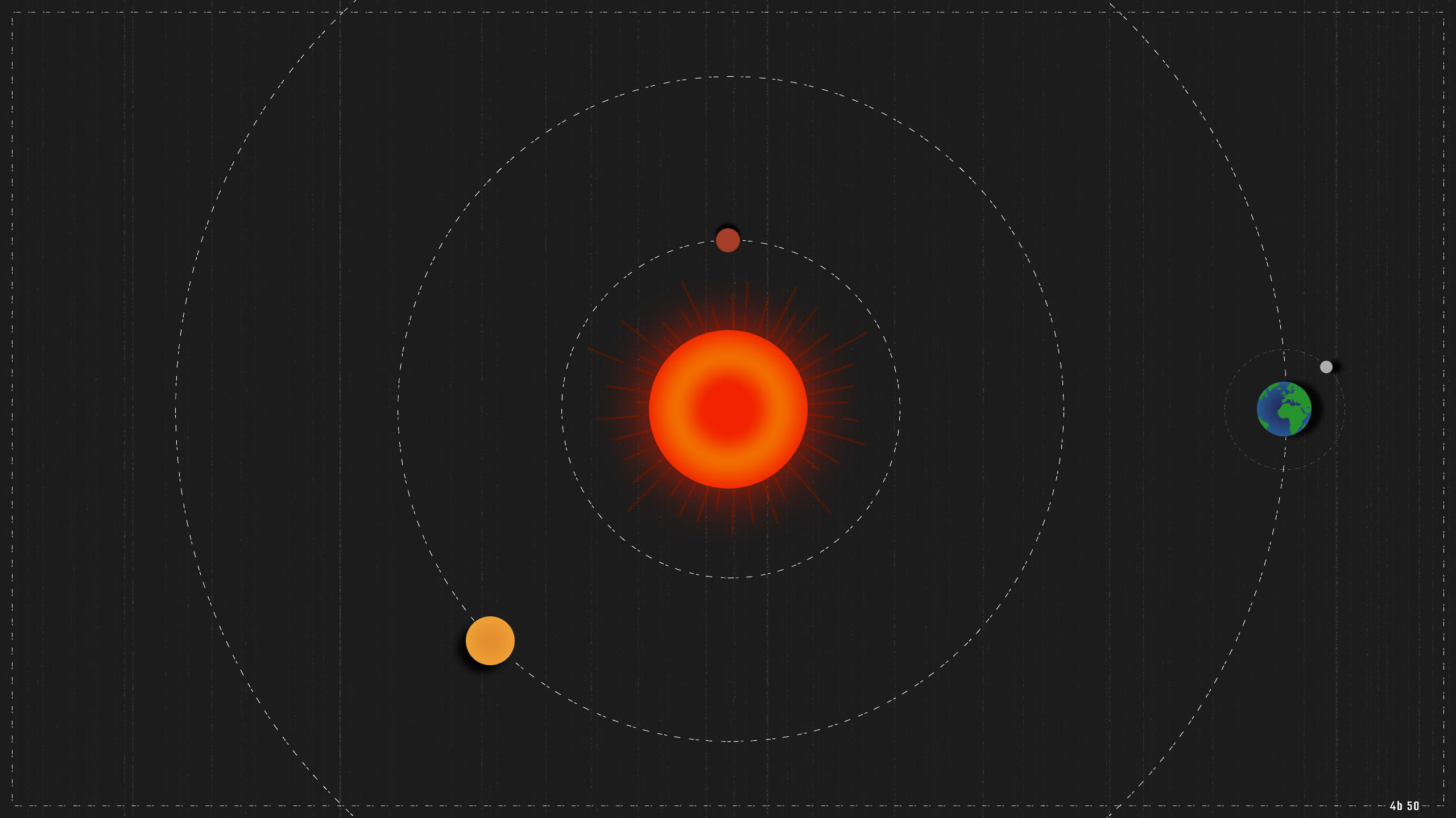 solar system digital wallpaper, sun rays, lights, Moon, Venus
