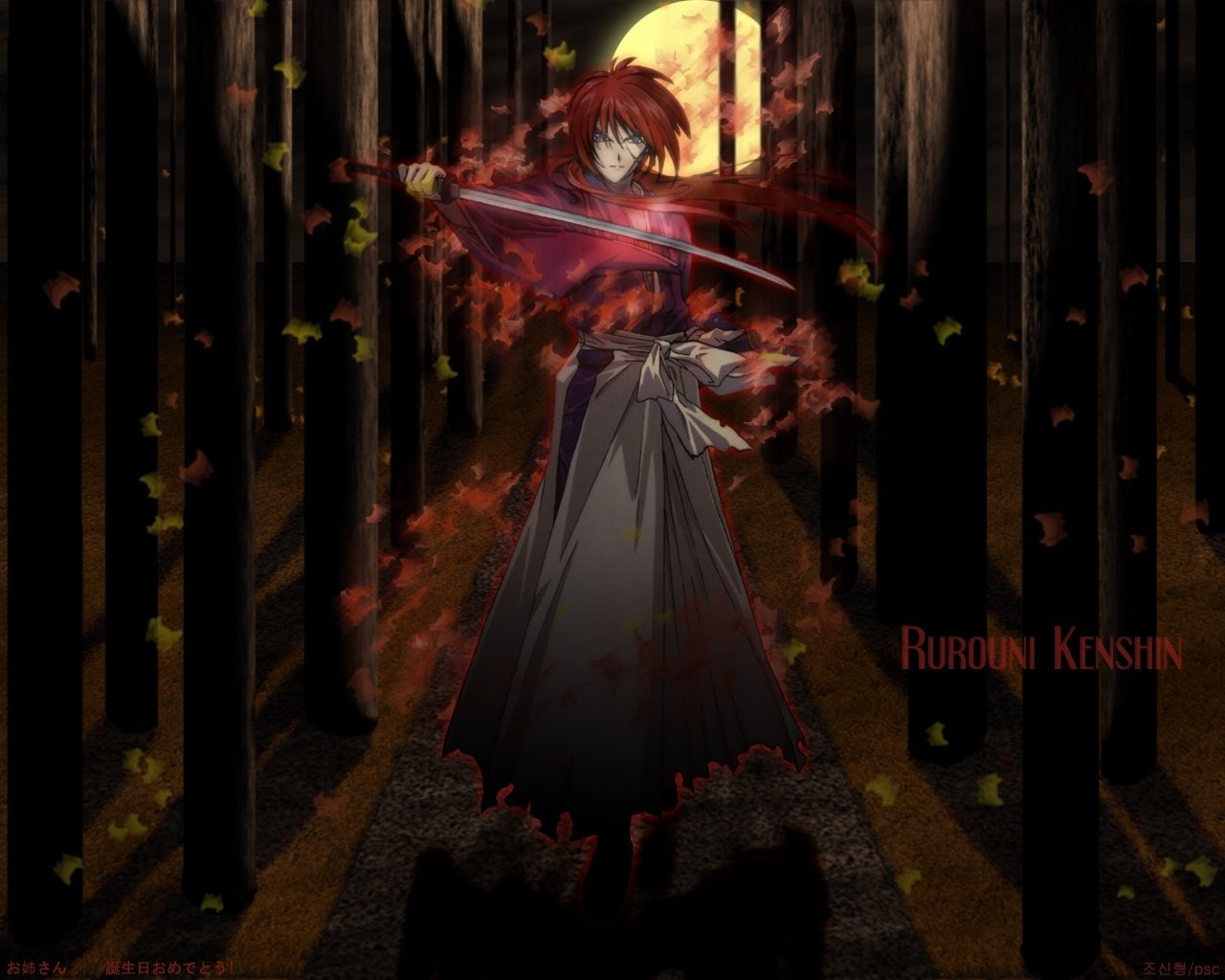 Anime, Rurouni Kenshin, rear view, religion, standing, real people