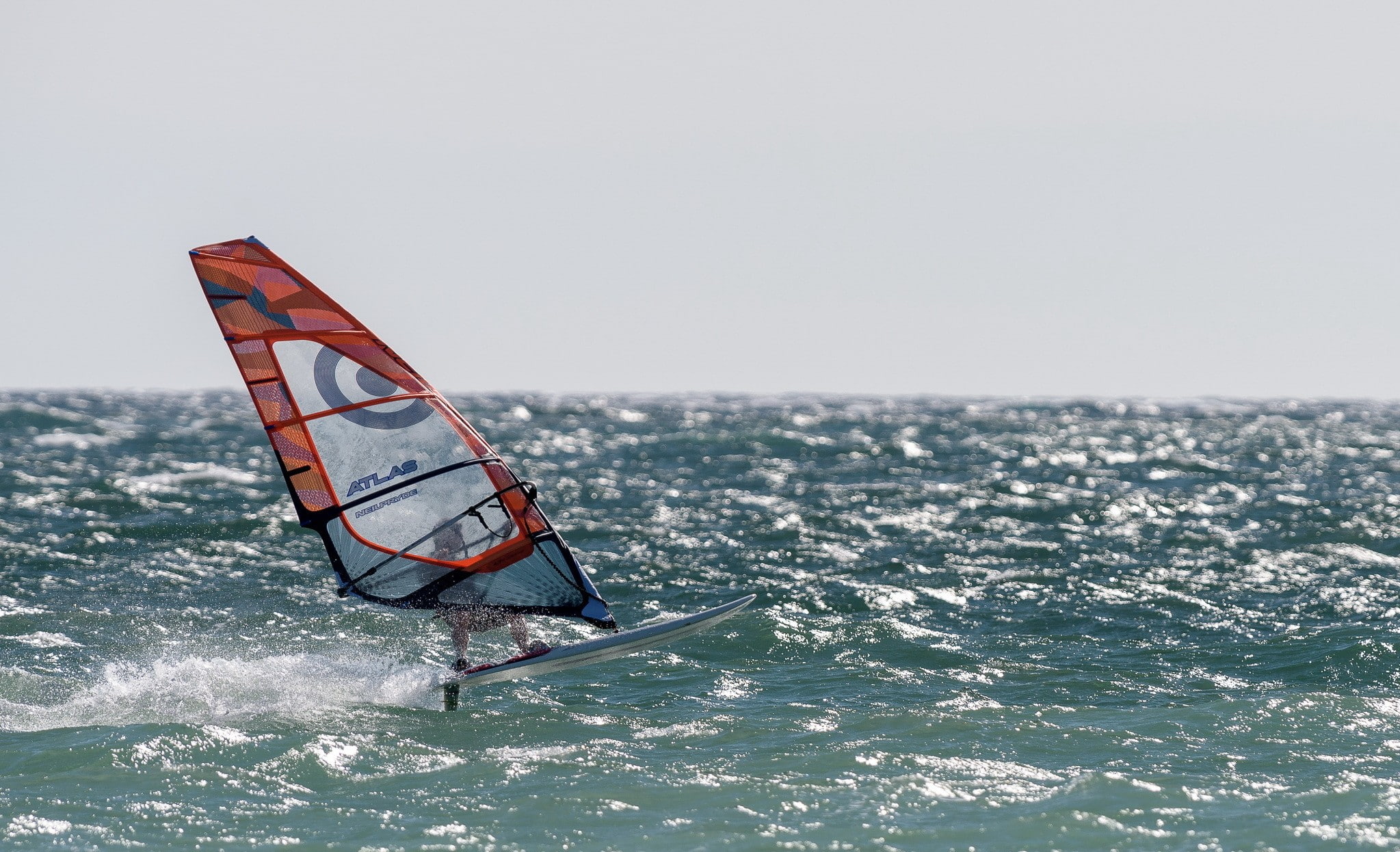windsurfing, sea, sport