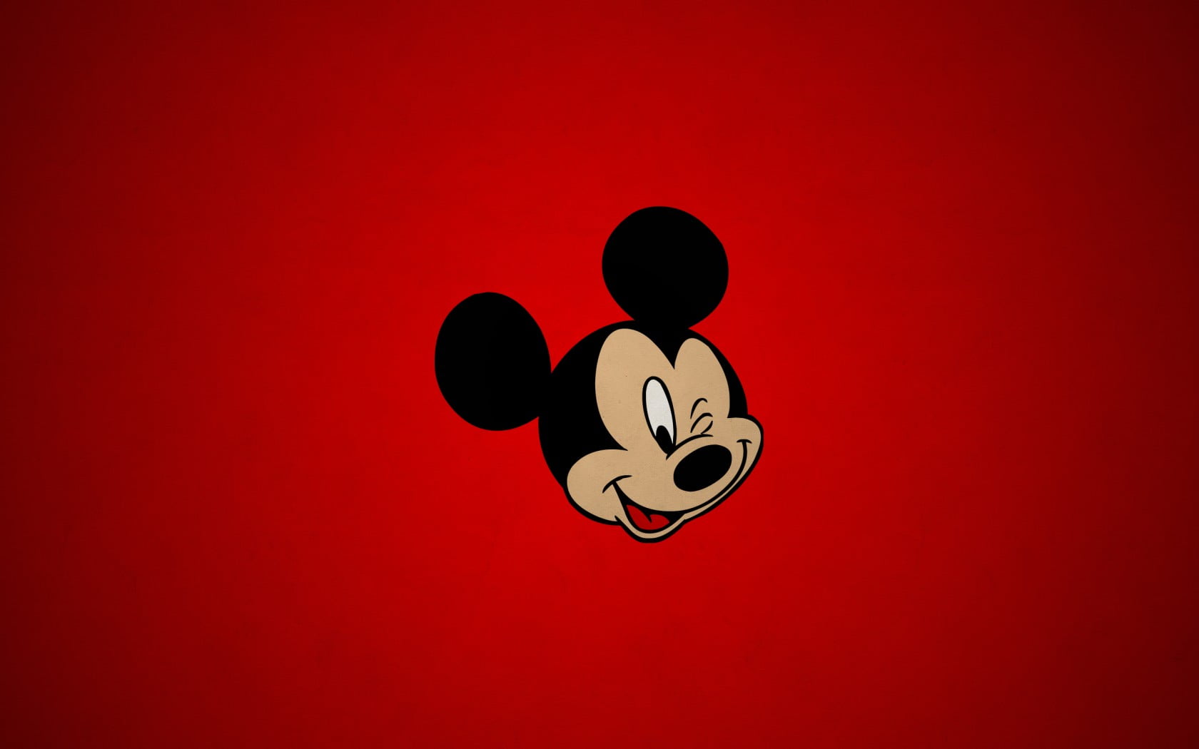 Mickey Mouse Red Background, Mickey Mouse illustration, Cartoons