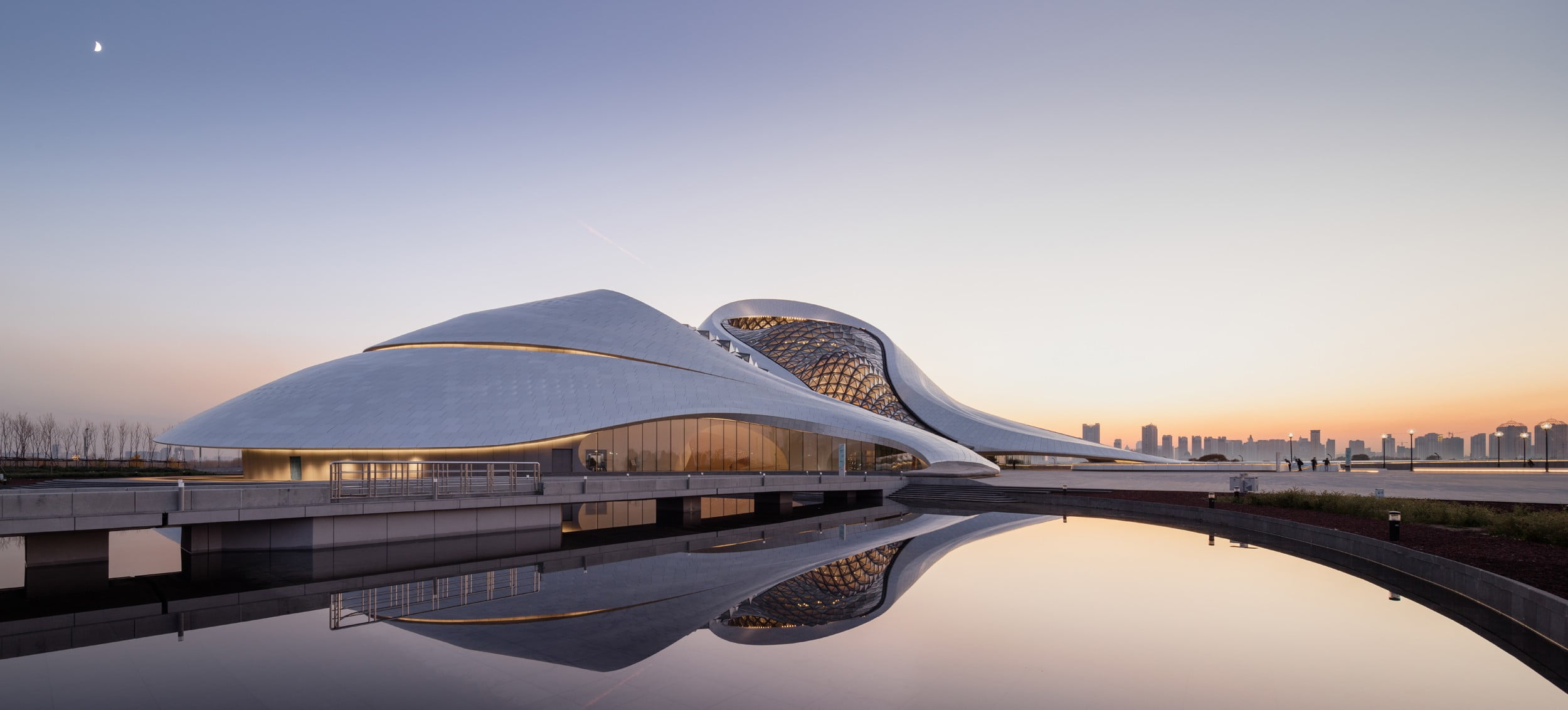 white concrete building, Harbin Opera House, Asian architecture