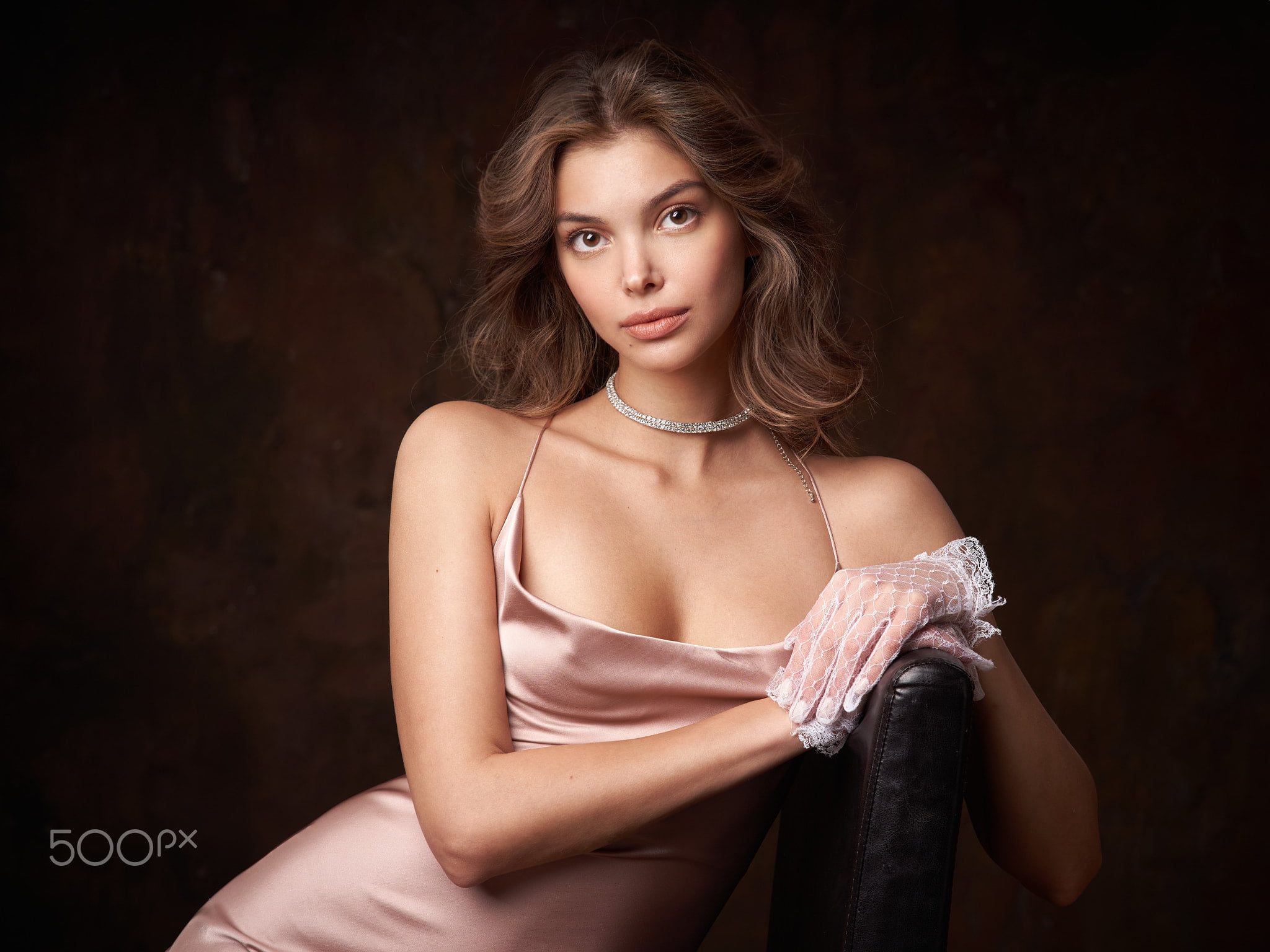Free Download Hd Wallpaper Alexander Vinogradov Women Brunette Looking At Viewer Makeup