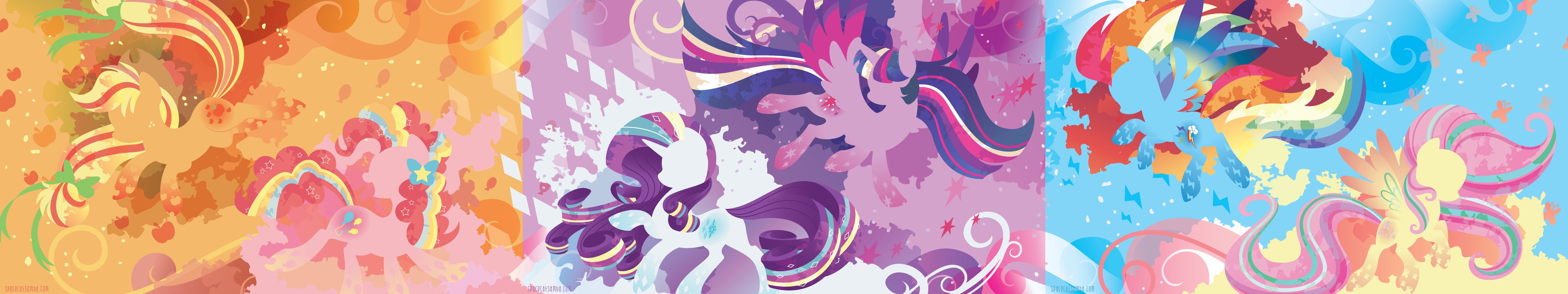 monitor, multi, multiple, Poney, screen, three, triple