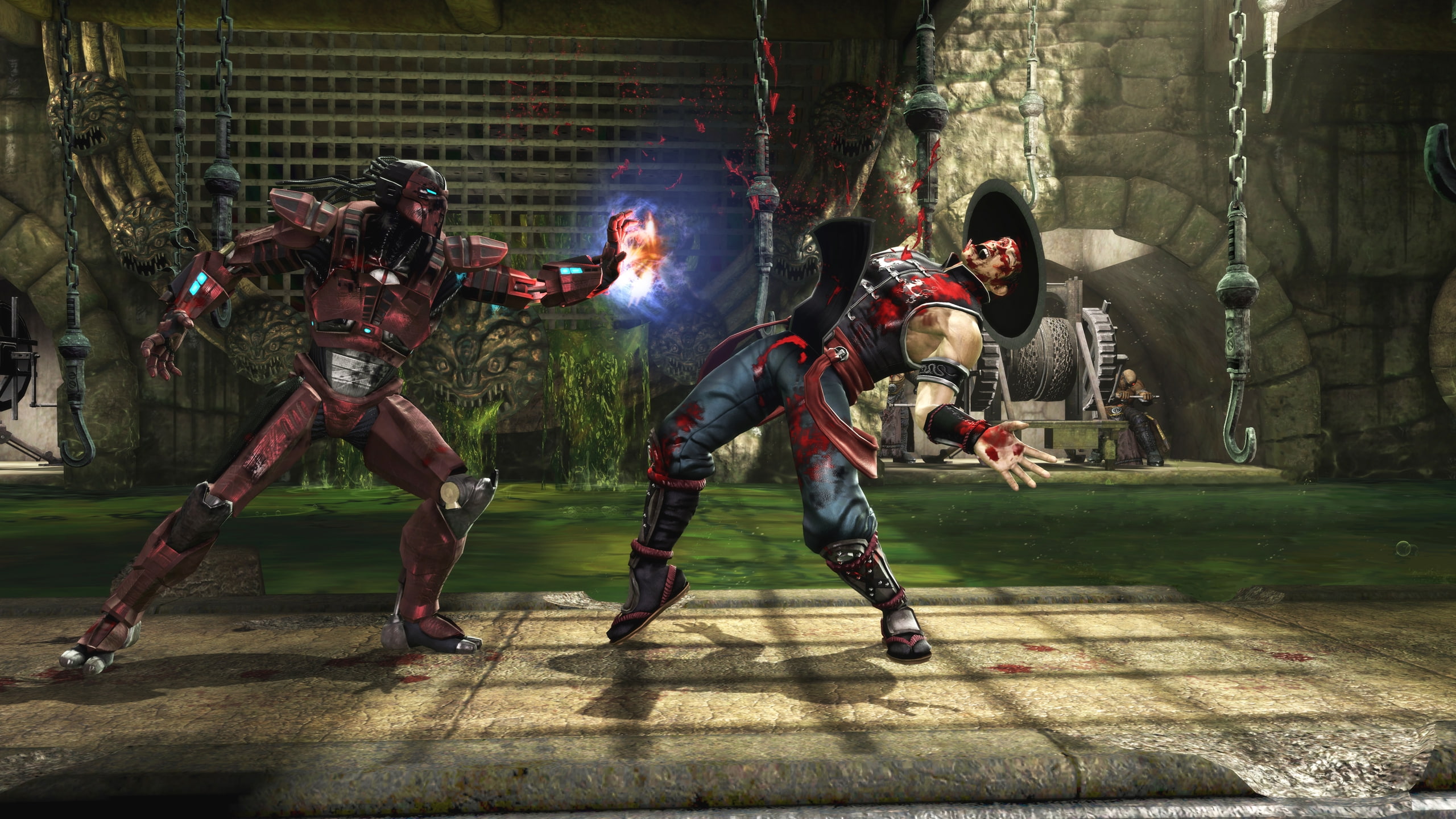 360 Blast MK9 Sektor DeadPool Video Games Mortal Kombat HD Art