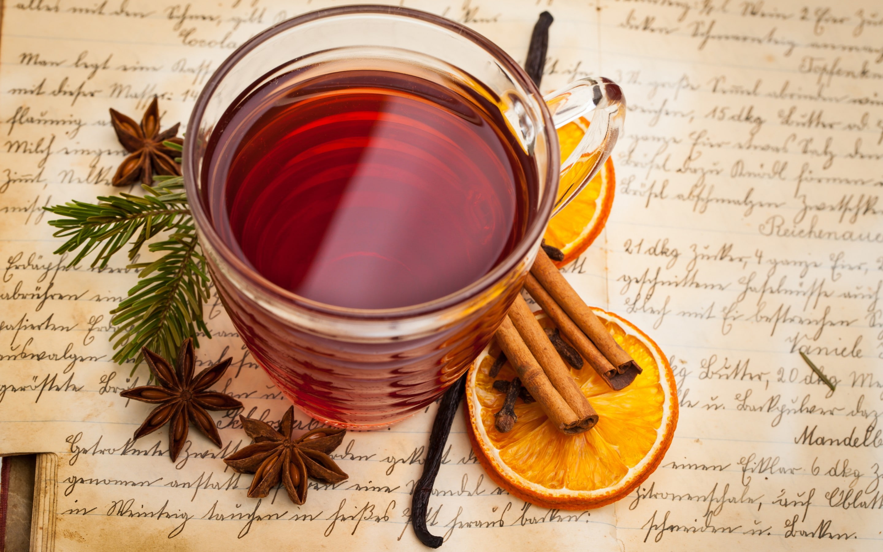 anise, beverage, cinnamon, cup, mulled, orange, spices, star