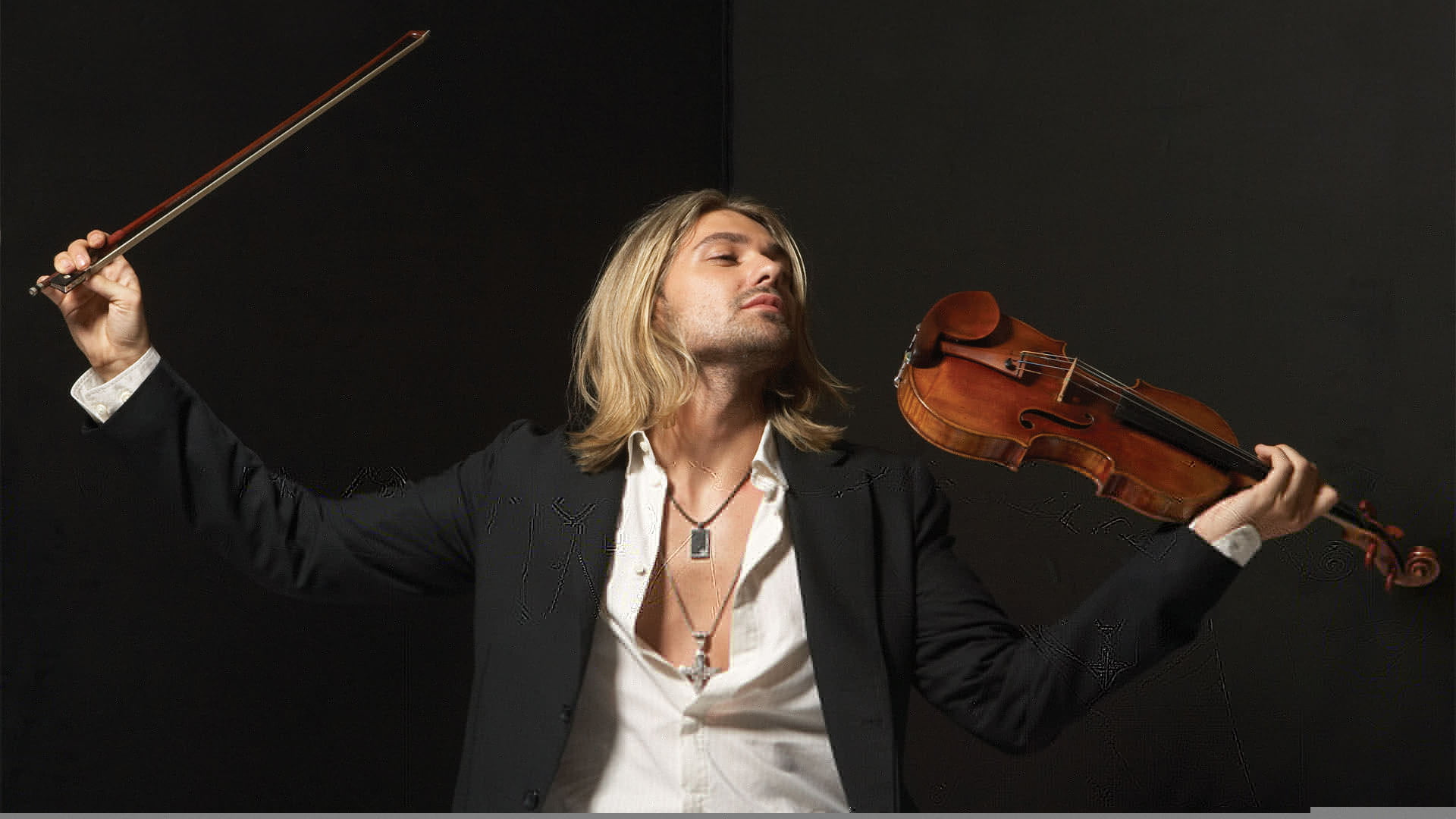 brown violin with bow, jacket, musician, violinist, david garret