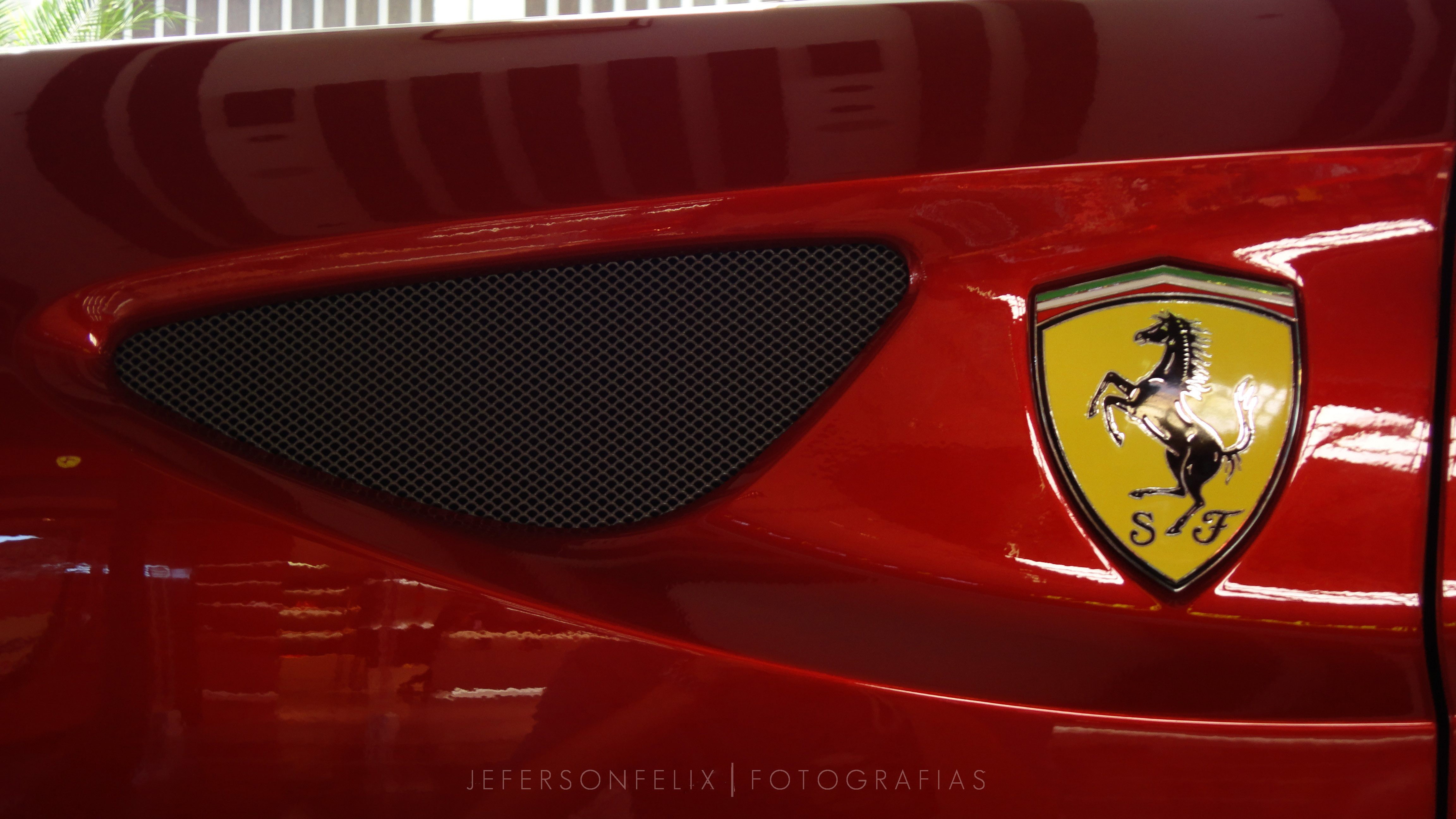 Ferrari FF, car, red, mode of transportation, communication