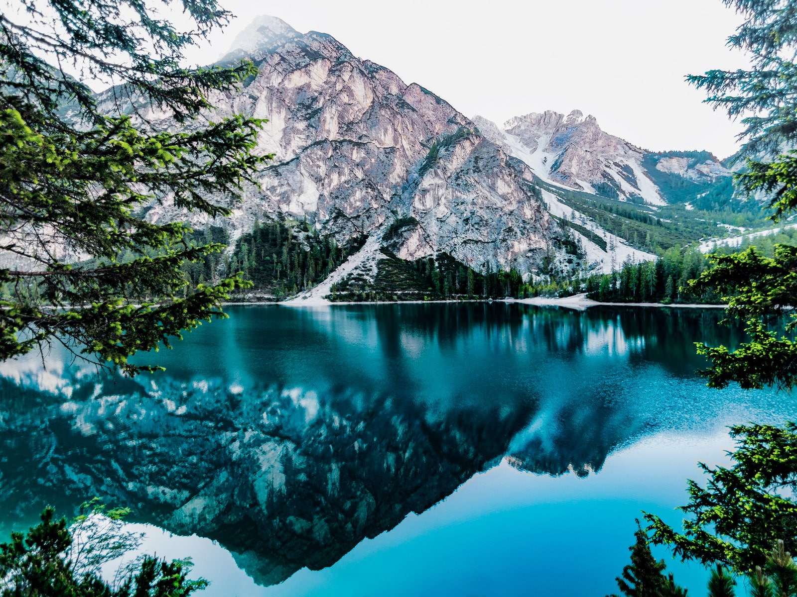 glossy lake, beauty in nature, water, scenics - nature, mountain