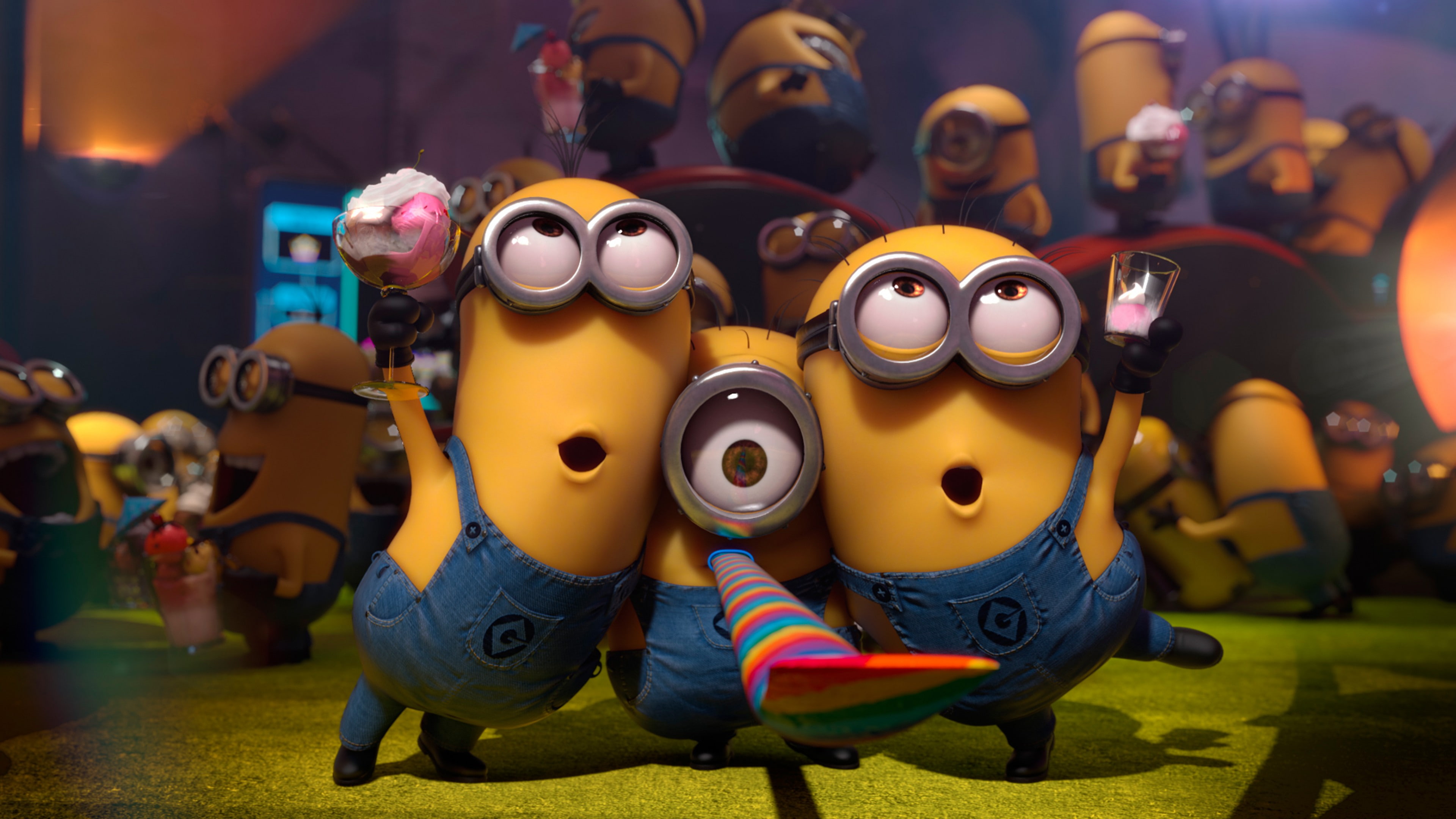 Despicable Me Minions digital wallpaper, cartoon, Best Animation Movies of 2015