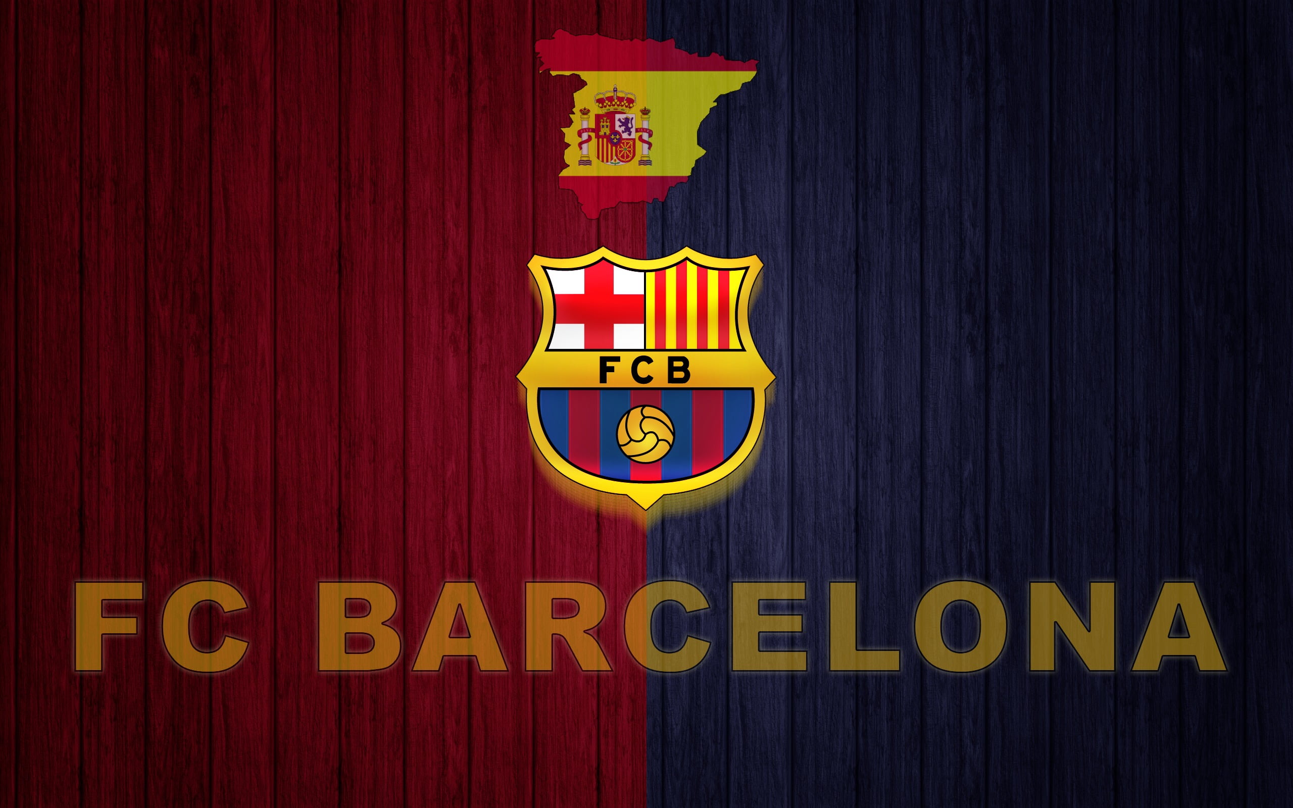 FC Barcelona logo, Spain, soccer clubs, barca, text, communication