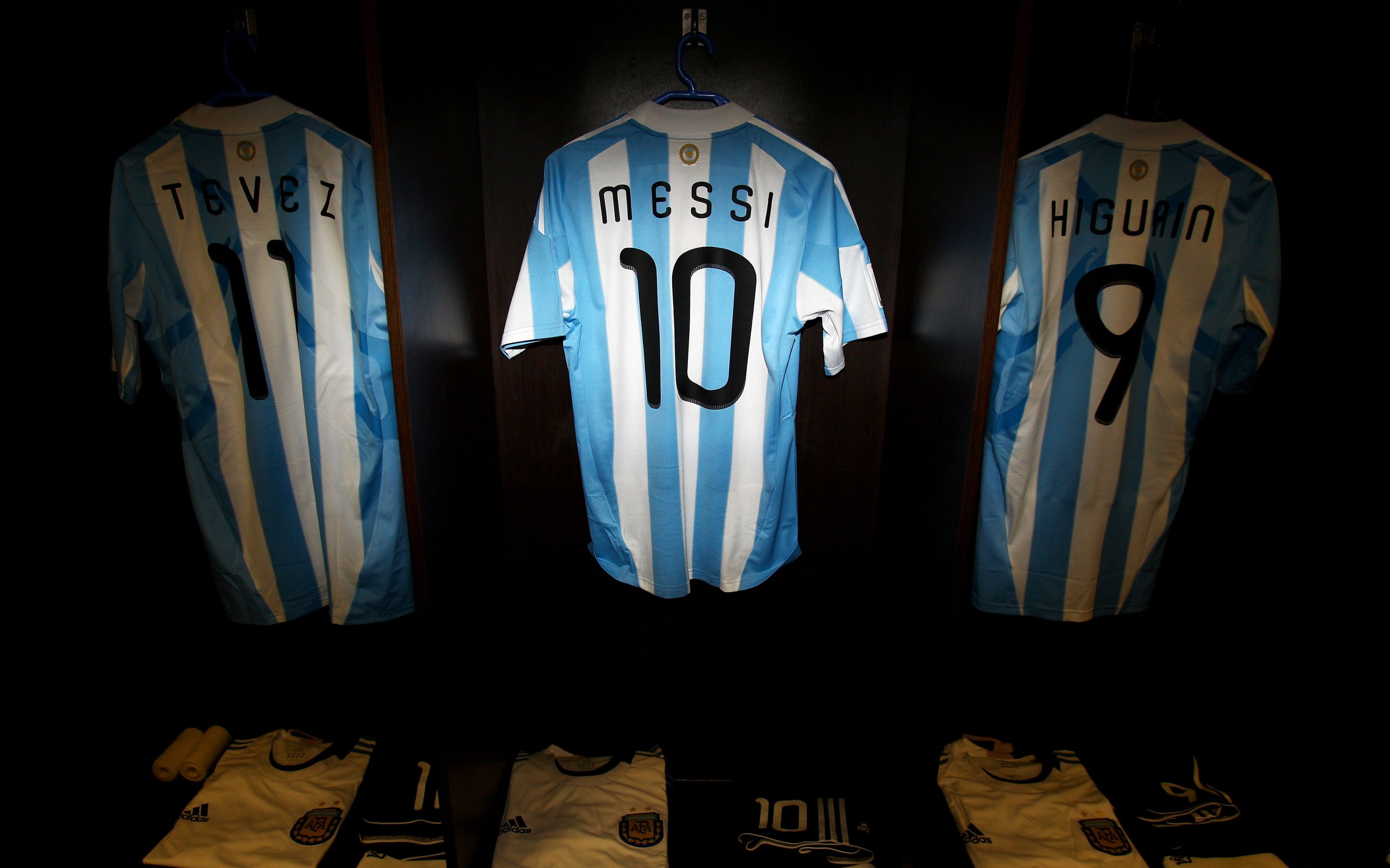 Tshirt of Messi, Tevez and Higuain, lionel, argentina, player